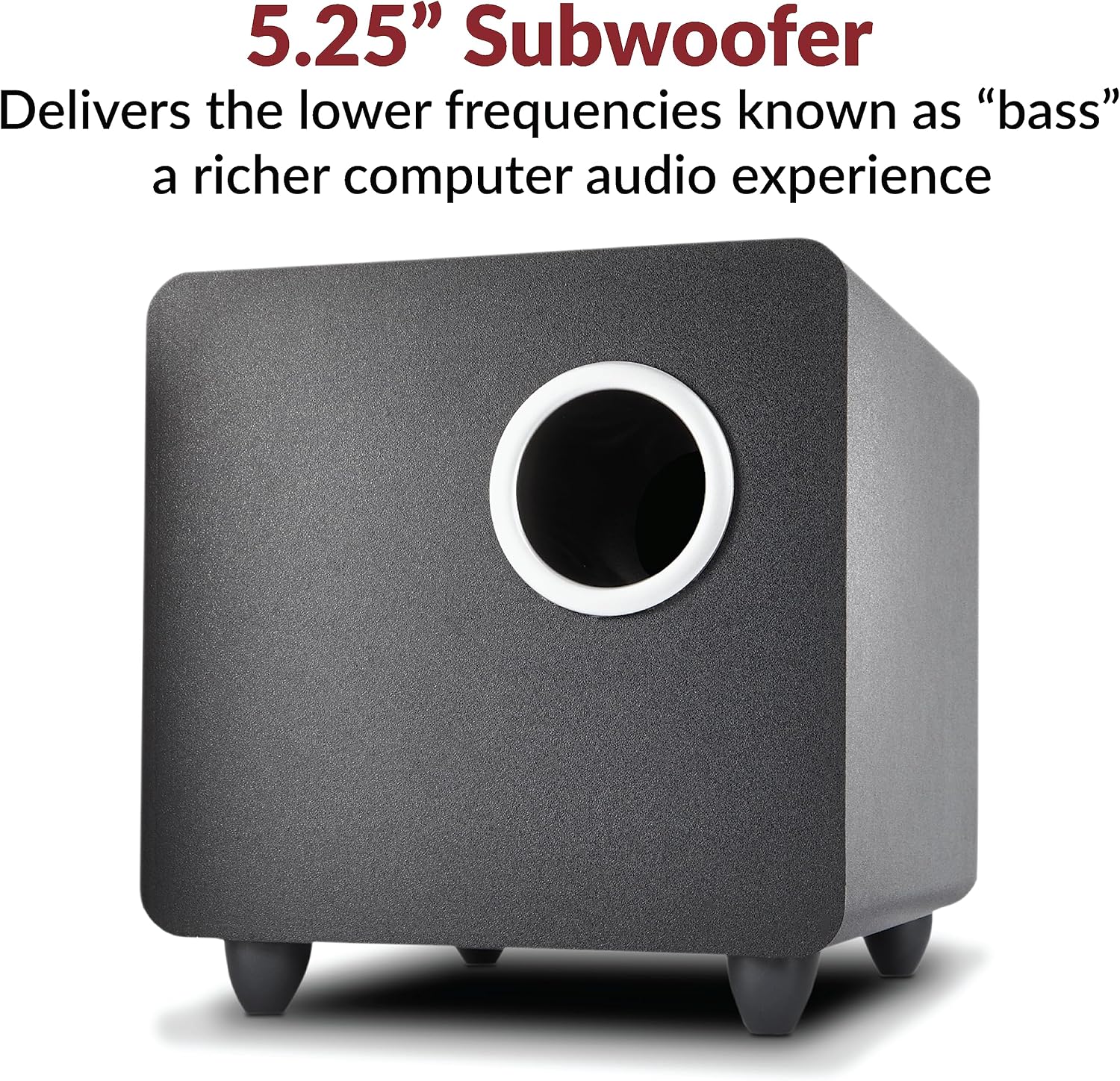 Cyber Acoustics CA-3610 2.1 Multimedia Speaker System with Subwoofer, Perfect Computer Speakers for PC or Mac, Great for Music, Movies, and Gaming