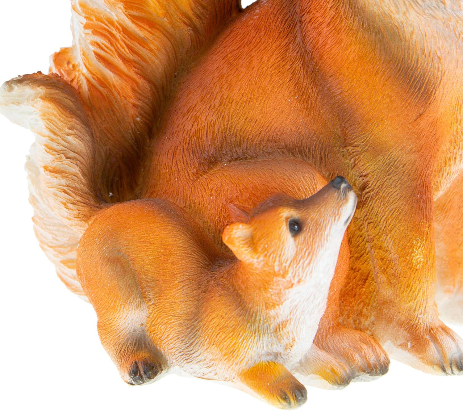 CLEVER GARDEN Cute Resin Garden Statue Decoration, Outdoor Lawn Yard Polyresin Animal Figurine Sculpture Ornament Décor, Fox Family