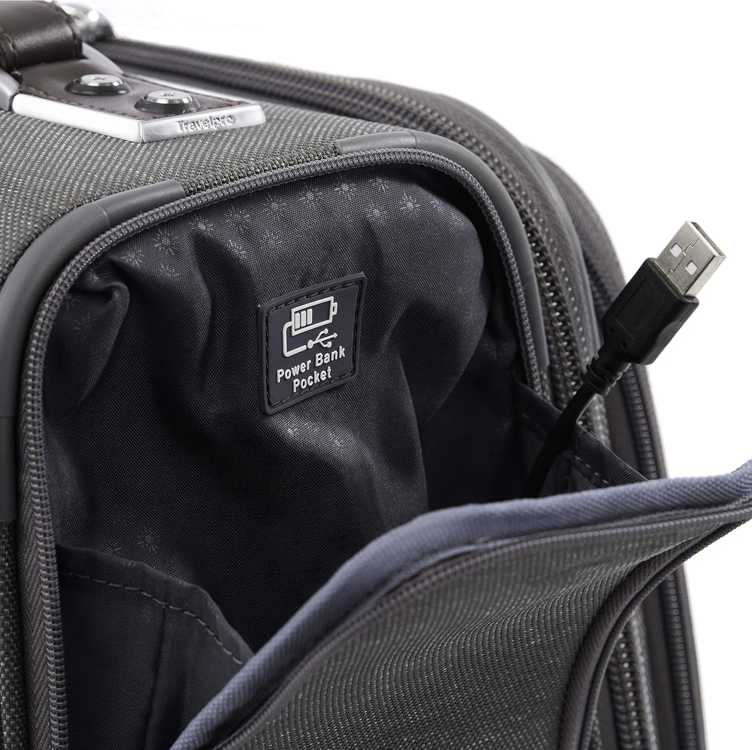 Travelpro Platinum Elite Underseat Spinner Tote Bag with USB Port