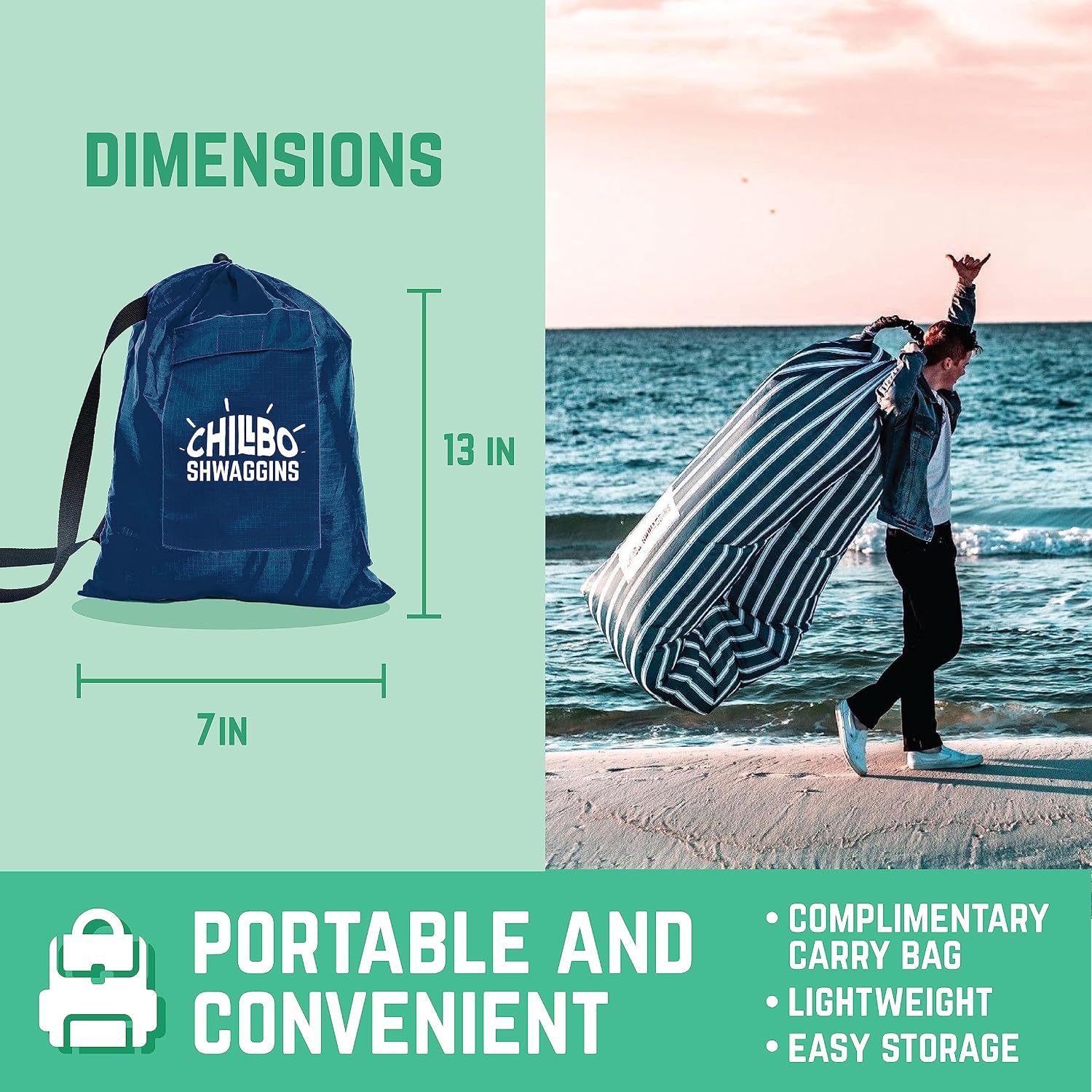 Chillbo Shwaggins, Inflatable Beach Lounger, Inflatable couches
