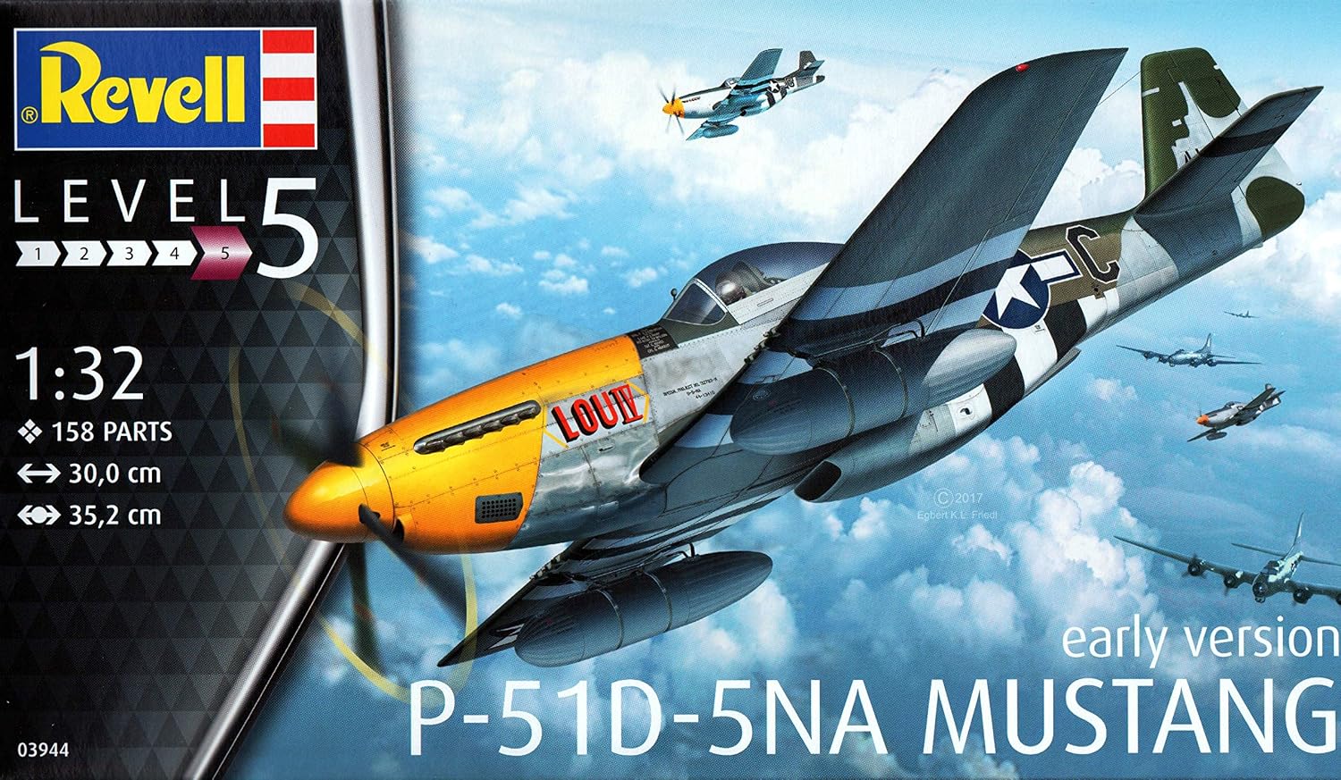 Revell Germany RVG03944 1:32 P-51D-5NA Mustang Early Version [Model Building KIT]