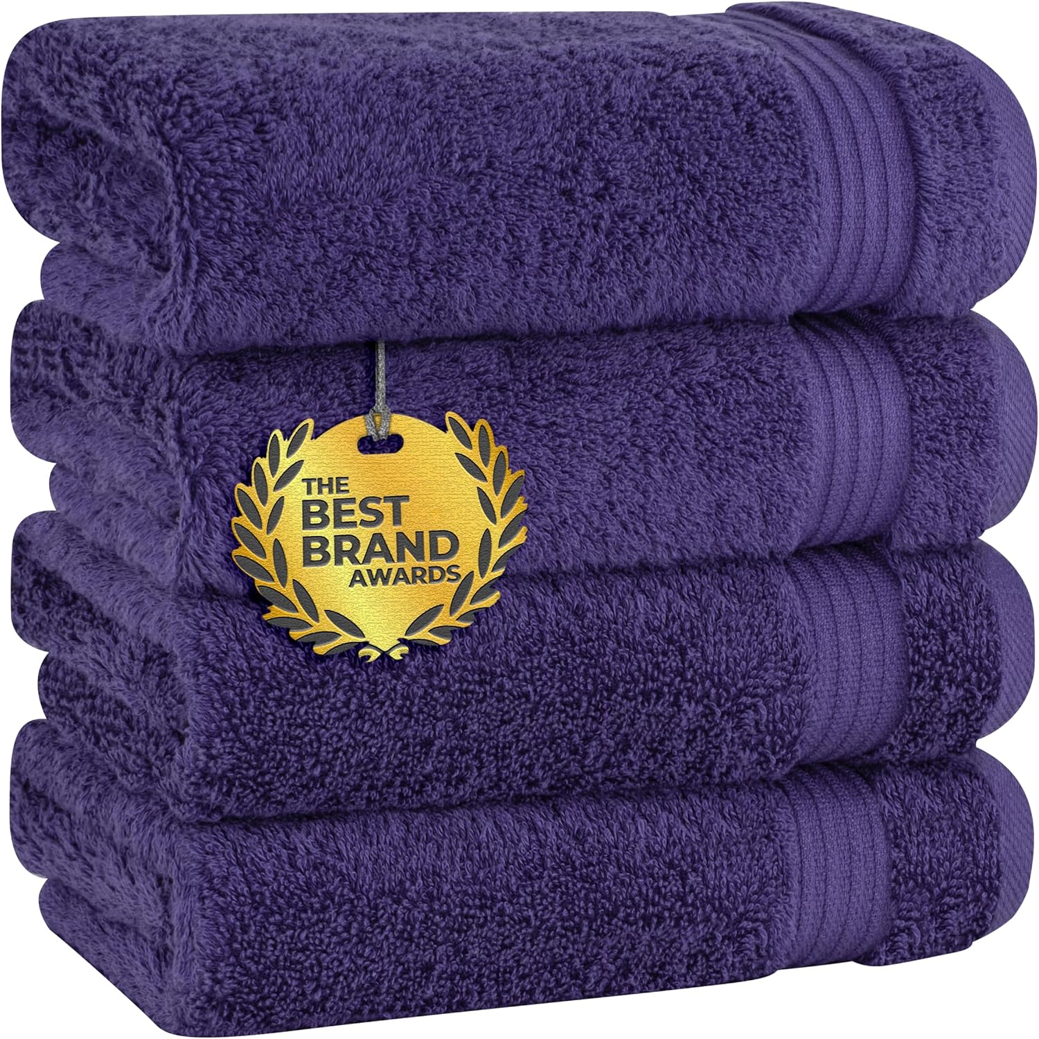 Cotton Paradise Towel Set of 6, 2 Bath Towels, 2 Hand Towels and 2 Washcloths Towels for Bathroom Sets, Smoke Gray