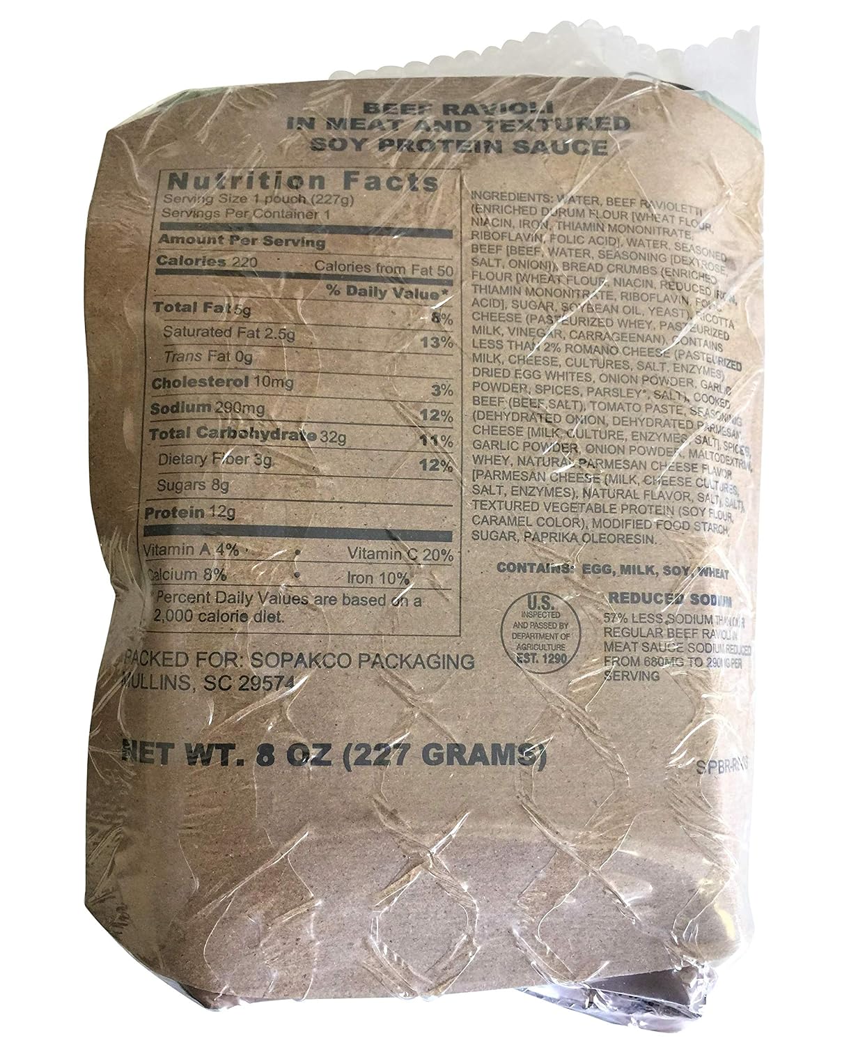 6/2021 Pack Date - 6/2026 expiration MREs with 16 MREs-Reduced Sodium Food Rations-Meals Ready To Eat-2021 Manufacture Date