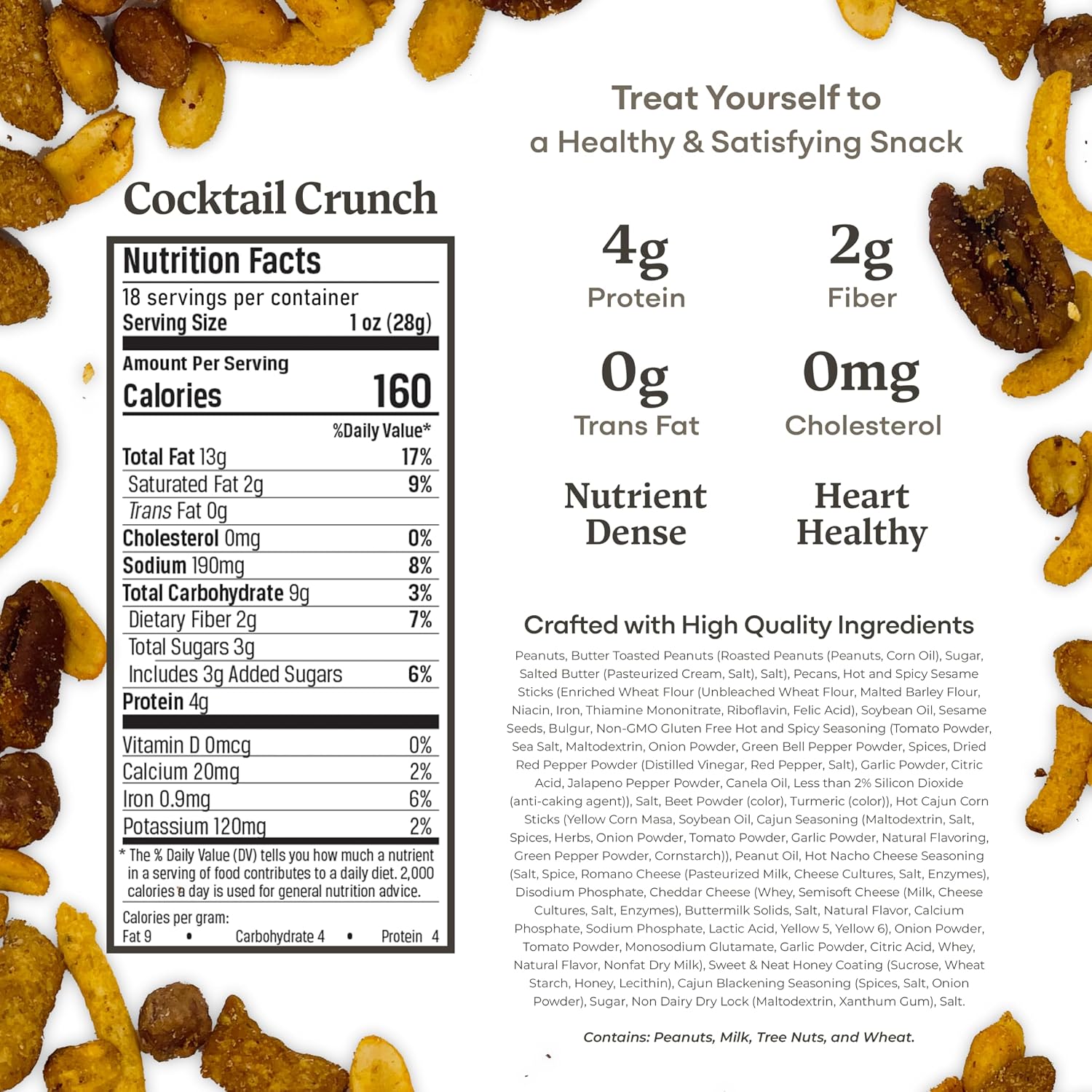 Belmont Peanuts Gourmet Sea-Salted Virginia Peanuts, 20 oz (1 Pack) – Only 3 Simple Ingredients, No Preservatives, 7g Protein – A Premium, Salty, Crunchy, Hand Seasoned Snack