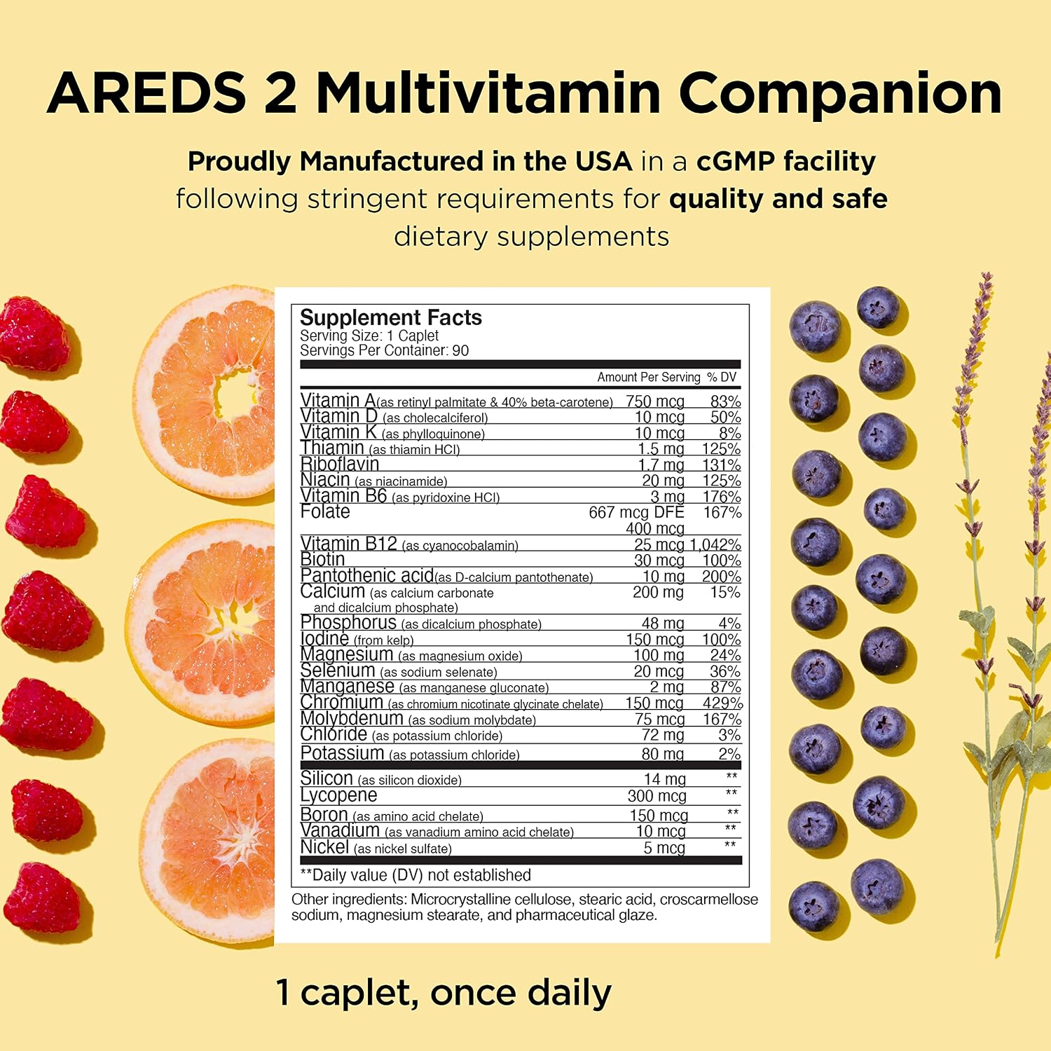 Viteyes AREDS 2 Capsules and Multivitamin AREDS 2 Companion, Single Daily Dose Eye Vitamins, 3 Month Supply