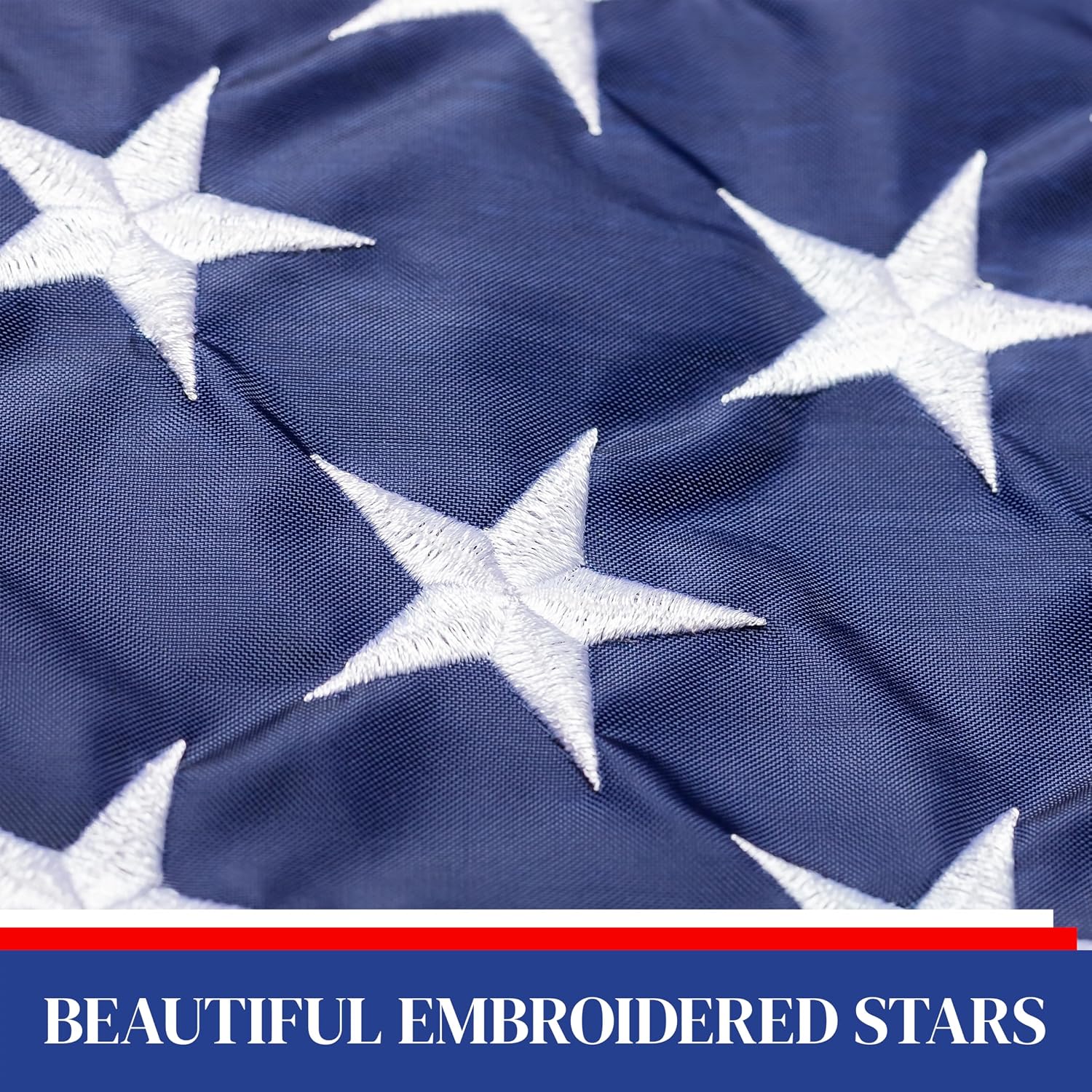 Evergreen American Flag 12x18 Double Sided | Patriotic House Flags For Outside Outdoor | Small American Flag Garden Size | Embroidered Stars and Stripes | USA Residential or Commercial