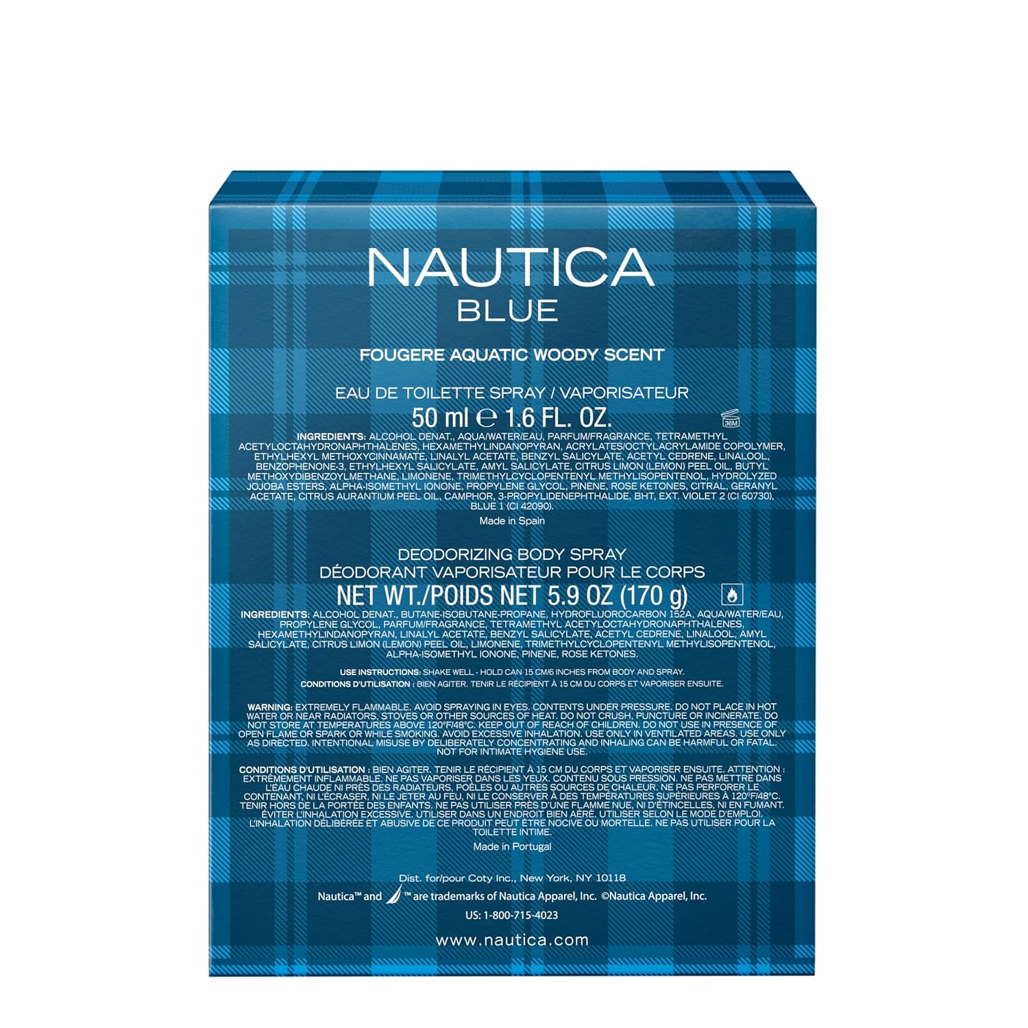 Nautica Blue Eau de Toilette, Men's Fragrance, 3.4 fl oz