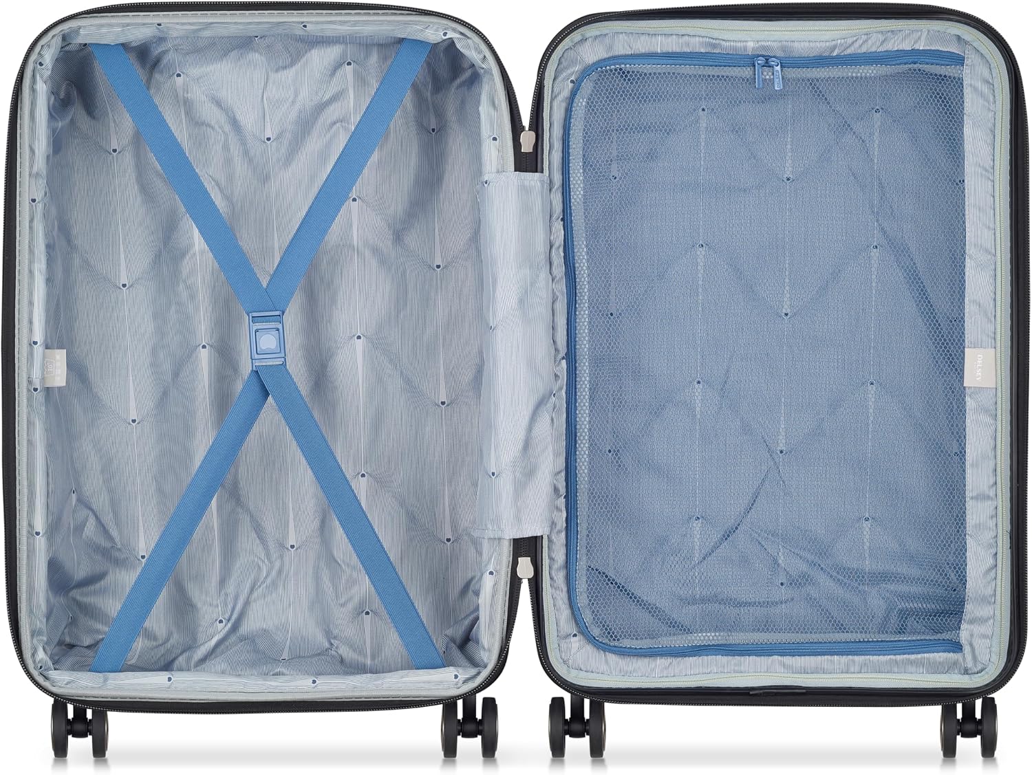 DELSEY PARIS Cruise 3.0, 20 Inch Carry-On Hardside Luggage, Deep Sea Navy | Expandable Suitcase, Lightweight 100% Polycarbonate Shell, Dual-Density Spinner Wheels, USB Port, TSA Lock
