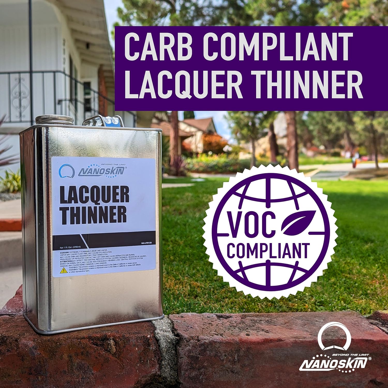 Nanoskin LACQUER THINNER 1 Gallon - Professional Strength, General Purpose
