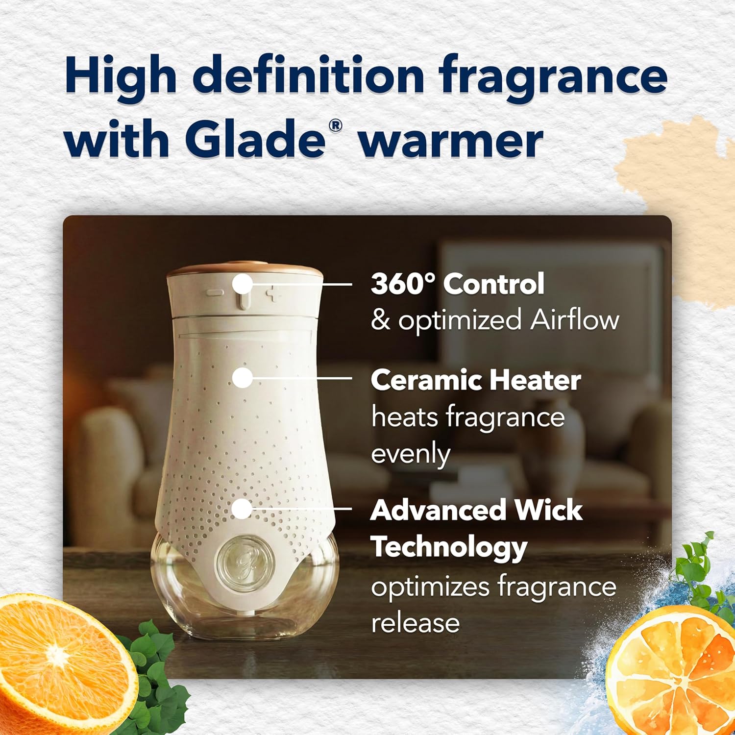 Glade PlugIns Refills Air Freshener, Scented and Essential Oils for Home and Bathroom, Tranquil Lavender & Aloe, 1.34 Fl Oz, 2 Count