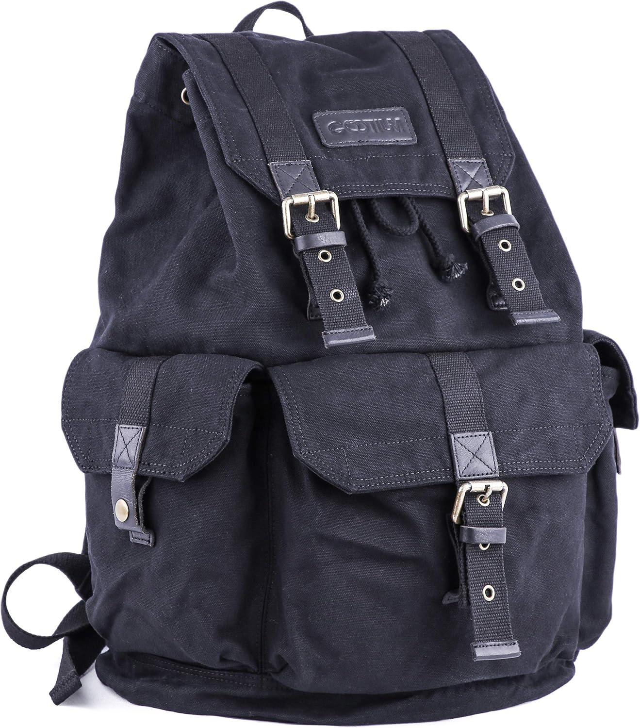 GOOTIUM 21101AMG Specially High Density Thick Canvas Backpack Rucksack, Field Tan, Large