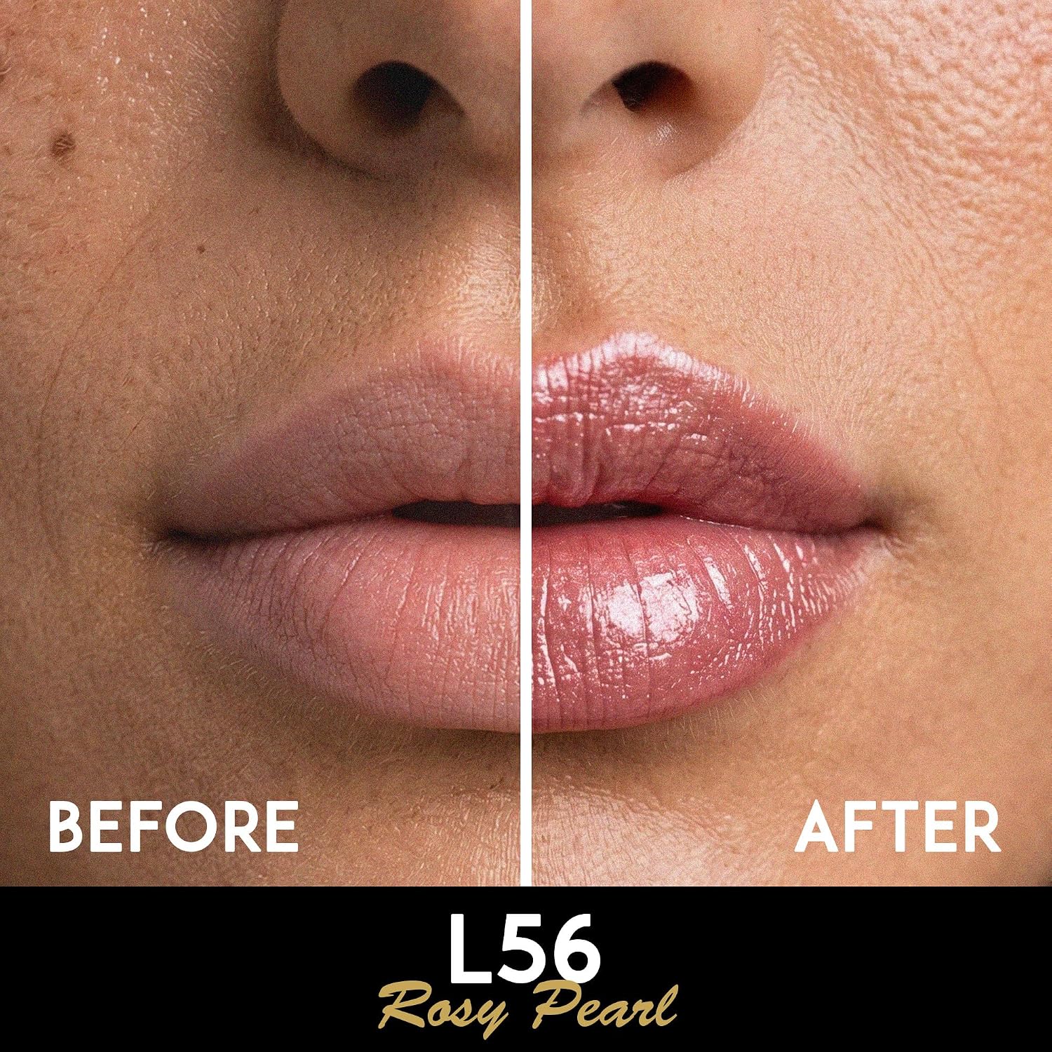 L’Paige Rosy Pearl Lipstick | Sheer Neutral Rose Lip Color | Aloe Vera Moisturizing Formula | Long-Lasting Hydrating Finish | Soft Silvery Pink Shade L56