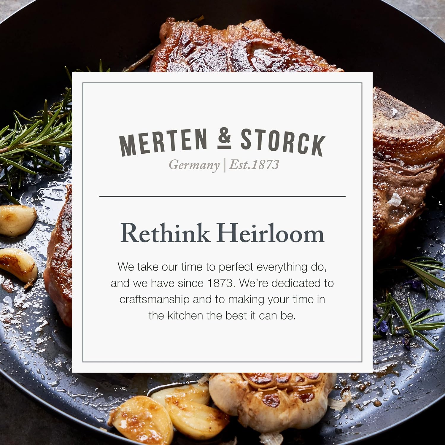 Merten & Storck 10" Pre-Seasoned Carbon Steel Frying Pan Skillet