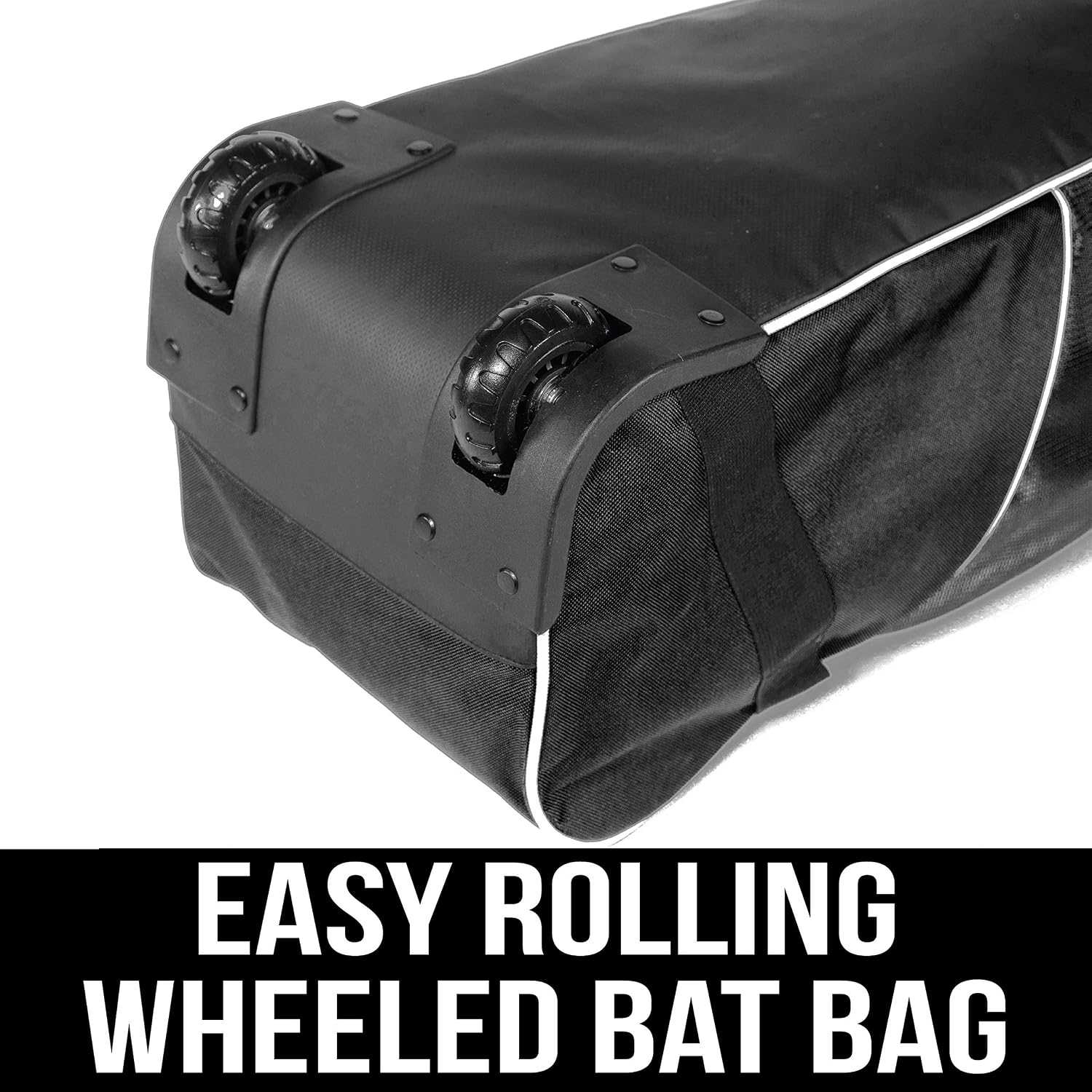 Athletico Rolling Baseball Bag Black