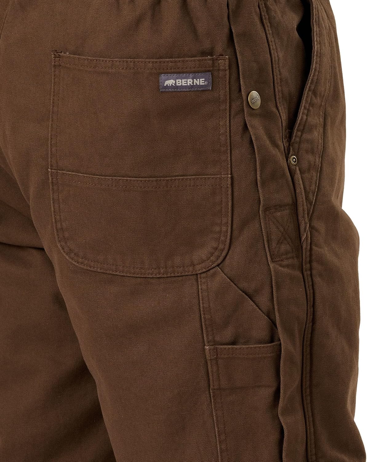 Berne Men's Heartland Insulated Washed Duck Bib Overall
