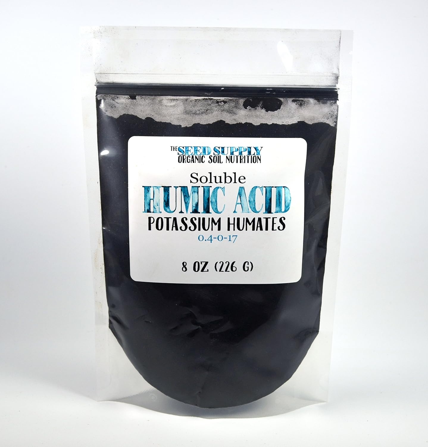 8 Ounces Soluble Humic Acid Powder Fertilizer - Potassium Humates