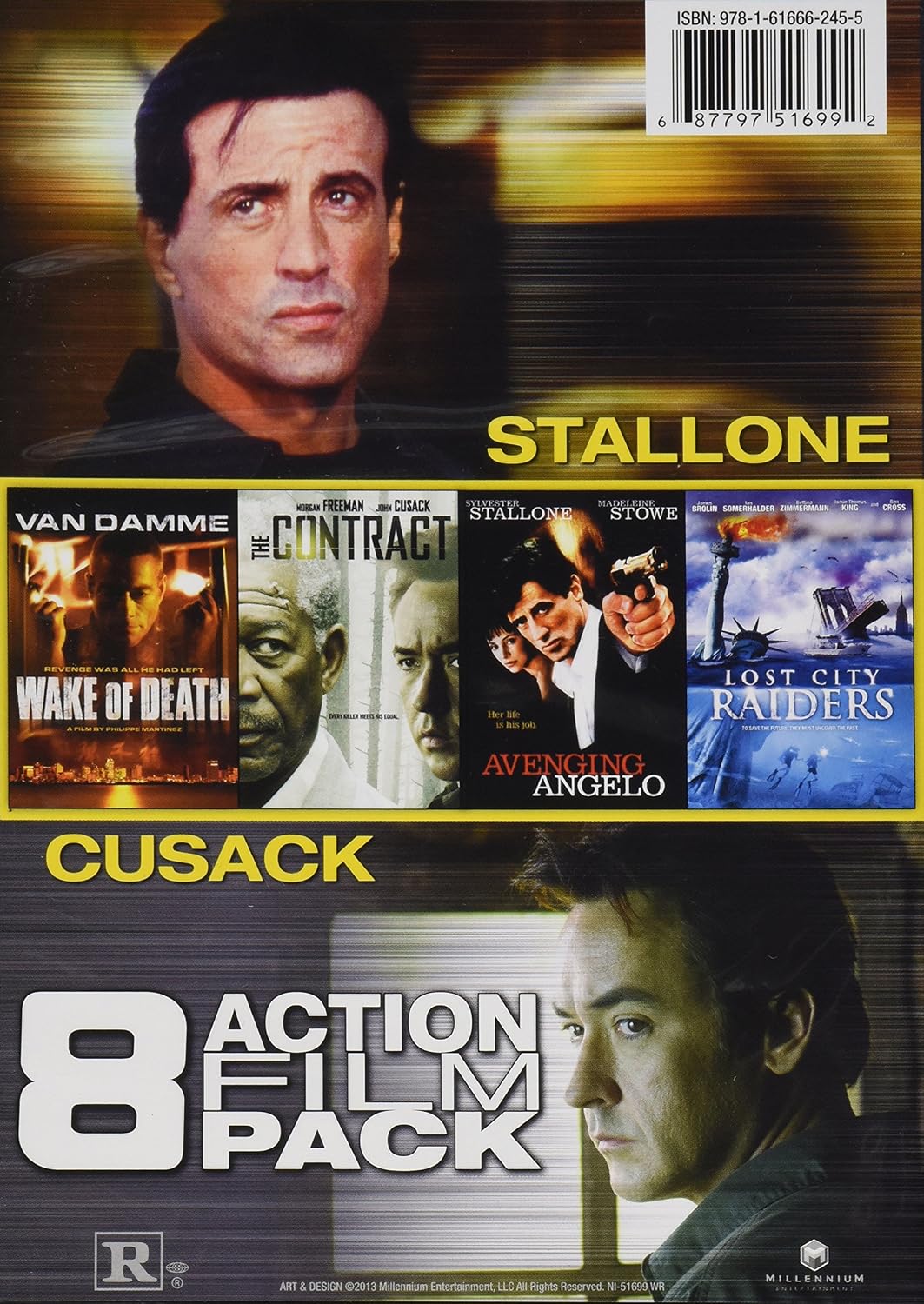 8 Action Film Pack (Stolen / Direct Action / The Circuit / Rampart / Wake of Death / The Contract / Avenging Angelo / Lost City Raiders)