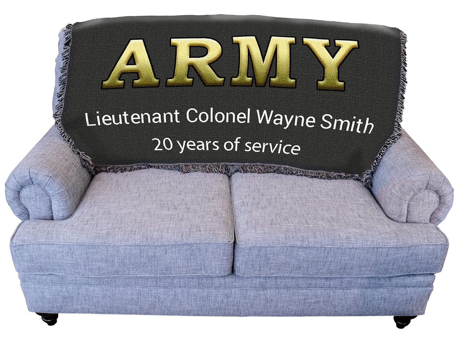 Pure Country Weavers US Army -Military Service Mark Seal Blanket Eagle - Gift Military Tapestry Throw Woven from Cotton - Made in the USA (72x54)