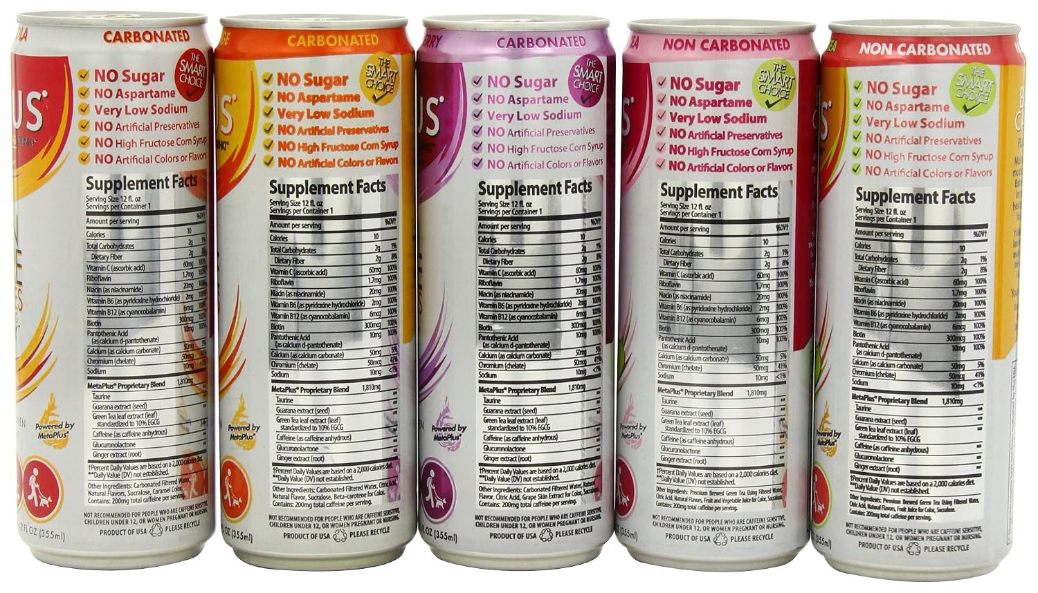 CELSIUS Fitness Drink 9-Flavor Variety Pack, Zero Sugar, Slim Can 12 Fl Oz (Pack of 12)