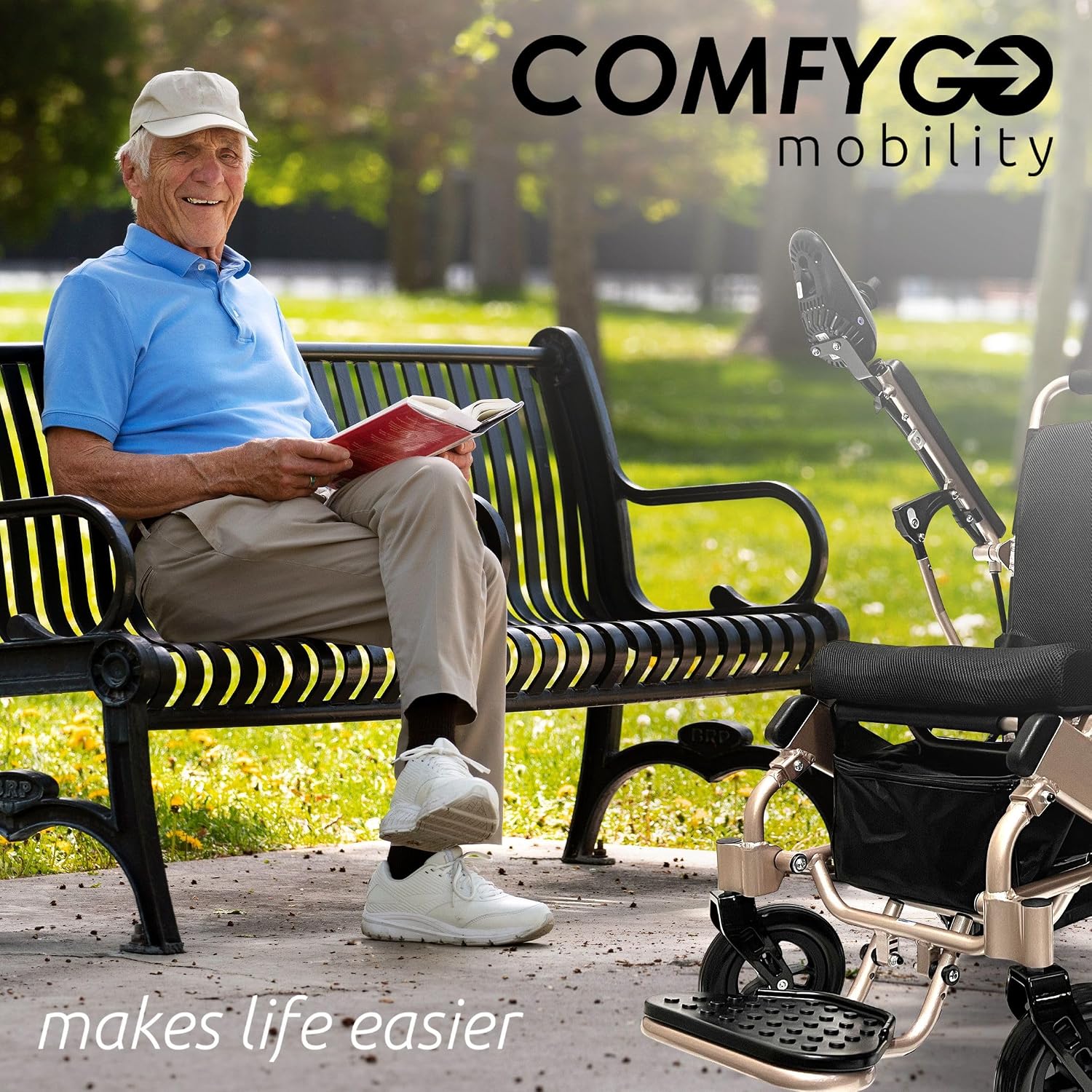 Majestic Electric Wheelchairs for Adults, Lightweight Foldable Electric Wheelchair, Motorized Wheel Chair for Seniors