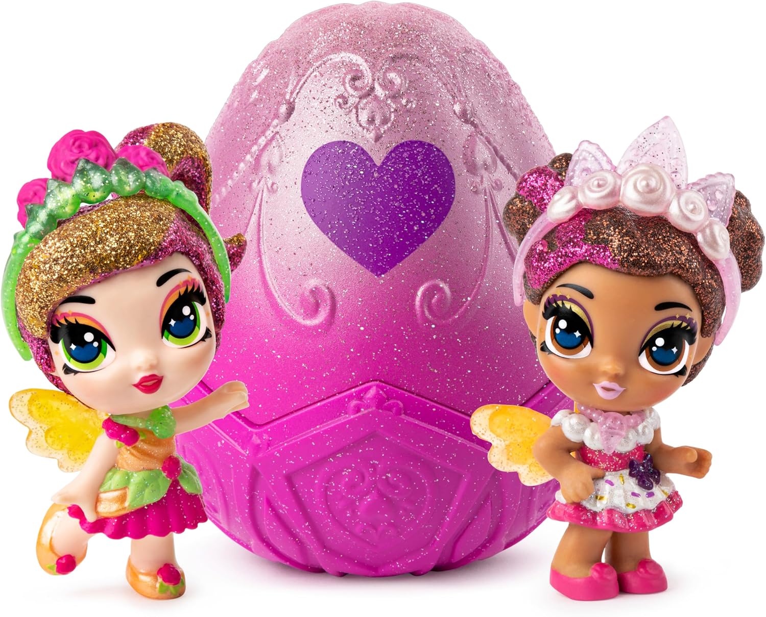 Hatchimals, Pixies Royals 2-Pack, 2.5-Inch Collectible Dolls and Accessories, for Kids Aged 5 and Up (Styles May Vary)