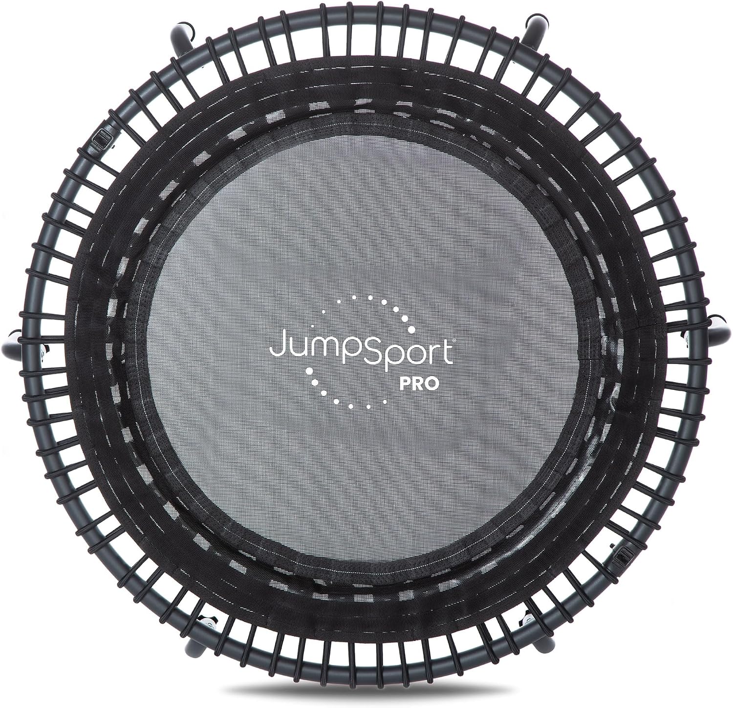 JumpSport 550 Workout Rebounder for Adults, 44" | PRO CE | Mini Exercise Fitness Trampoline Jumper with Cables | Black