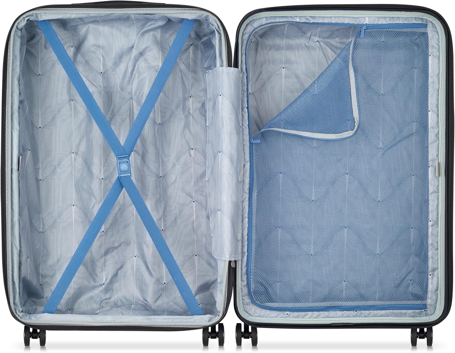 DELSEY PARIS Cruise 3.0, 20 Inch Carry-On Hardside Luggage, Deep Sea Navy | Expandable Suitcase, Lightweight 100% Polycarbonate Shell, Dual-Density Spinner Wheels, USB Port, TSA Lock