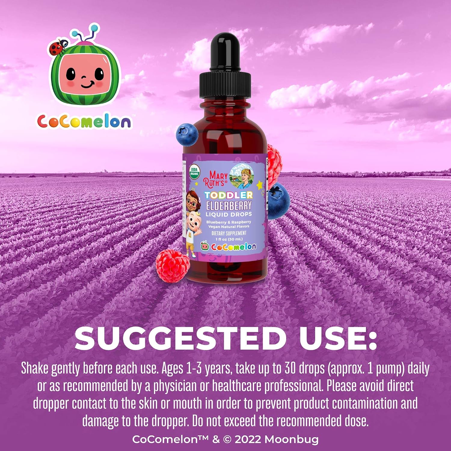 MARYRUTH'S Elderberry Liquid Drops for Adults & Kids, 1 oz, Immune Support | Immune Support, 150mg Elderberry Extract, USDA Organic, Sugar Free, Vegan