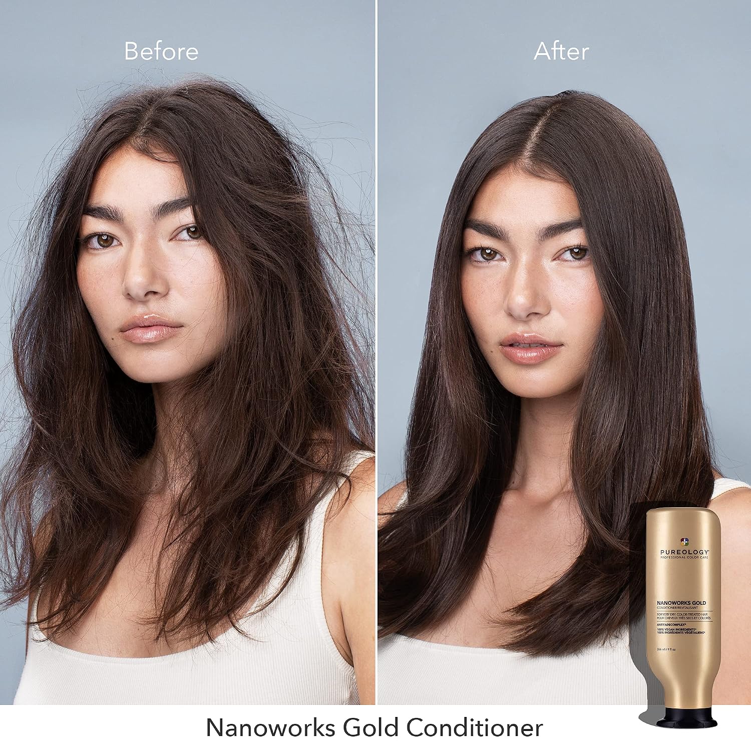 Pureology Nanoworks Gold Shampoo - For Very Dry and Color-Treated Hair, Renews Softness & Shine, Sulfate-Free
