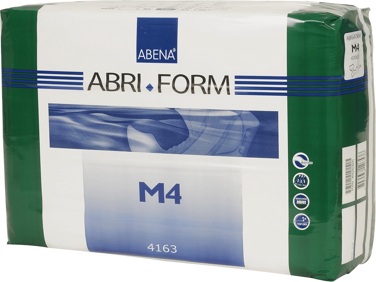 Abena Abri-Form Comfort Plastic-Backed Briefs, Level 4, (Medium To Large Sizes) Medium, 14 Count | Disposable