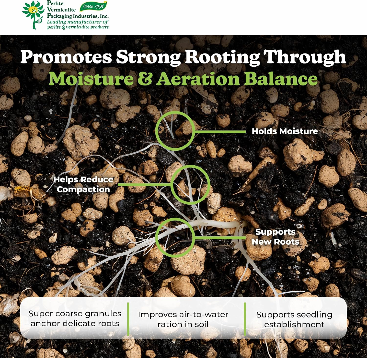 PVP Industries Horticultural Coarse Vermiculite, Natural and Odorless Mix