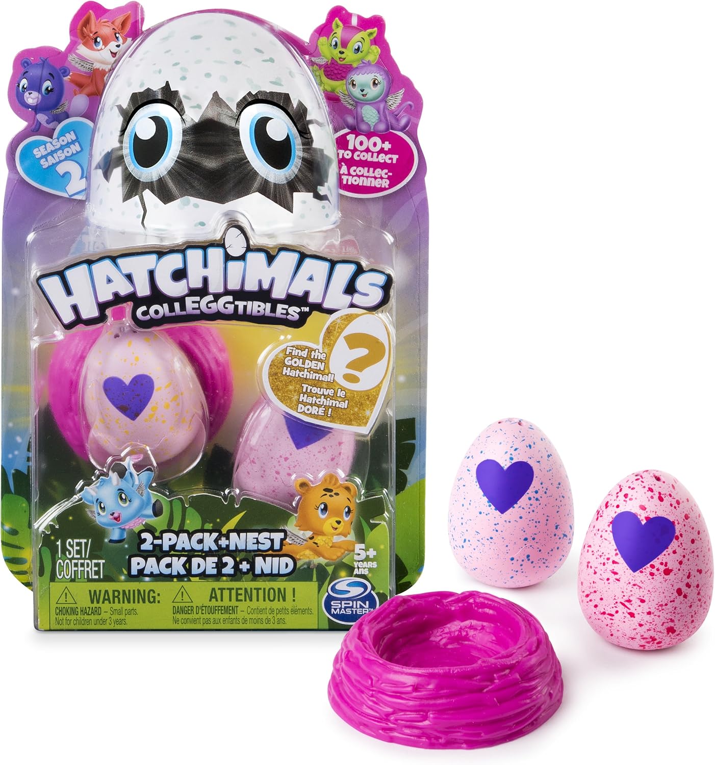 Hatchimals 6041329 "Colleggtibles 2 Pack + Nest - Season 2"