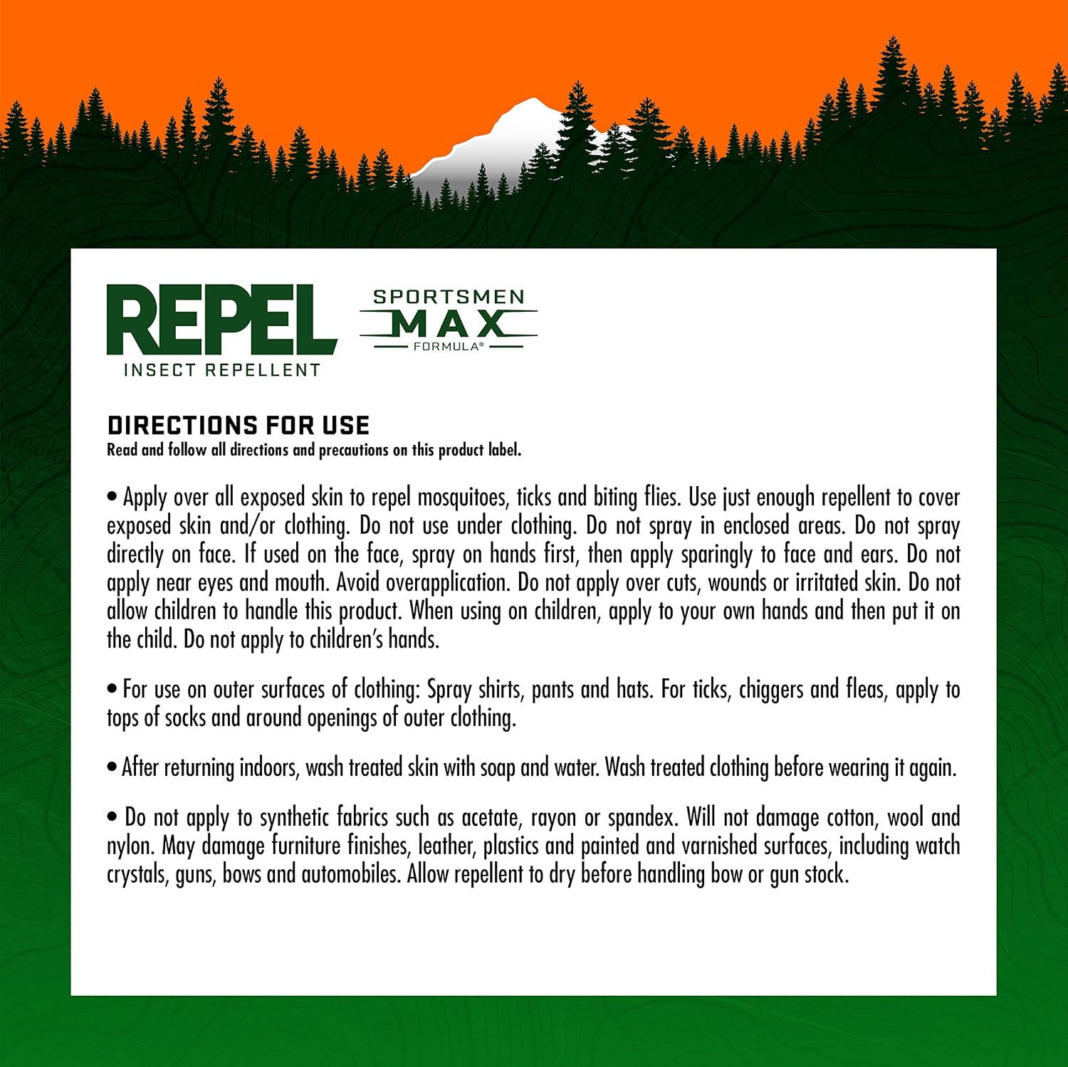 Repel Insect Repellent Sportsman Max Formula, Repels Mosquitoes, Ticks and Gnats, Effective Long-Lasting Protection, 40% DEET (Aerosol) 6 fl Ounce (Pack of 2)