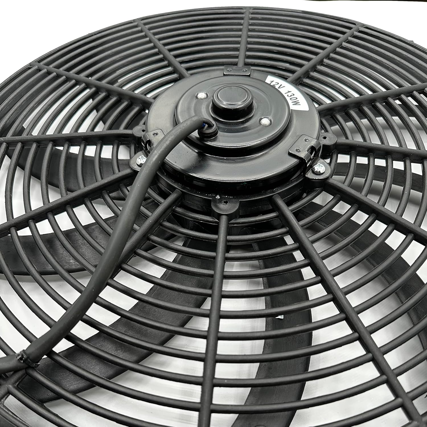 Upgrade 3-Bolt Hole Pattern 12-Volt Electric Radiator Cooling Fan Motor High Performance Upgrade for 12" to 17" Inch Sizes (130-Watt)