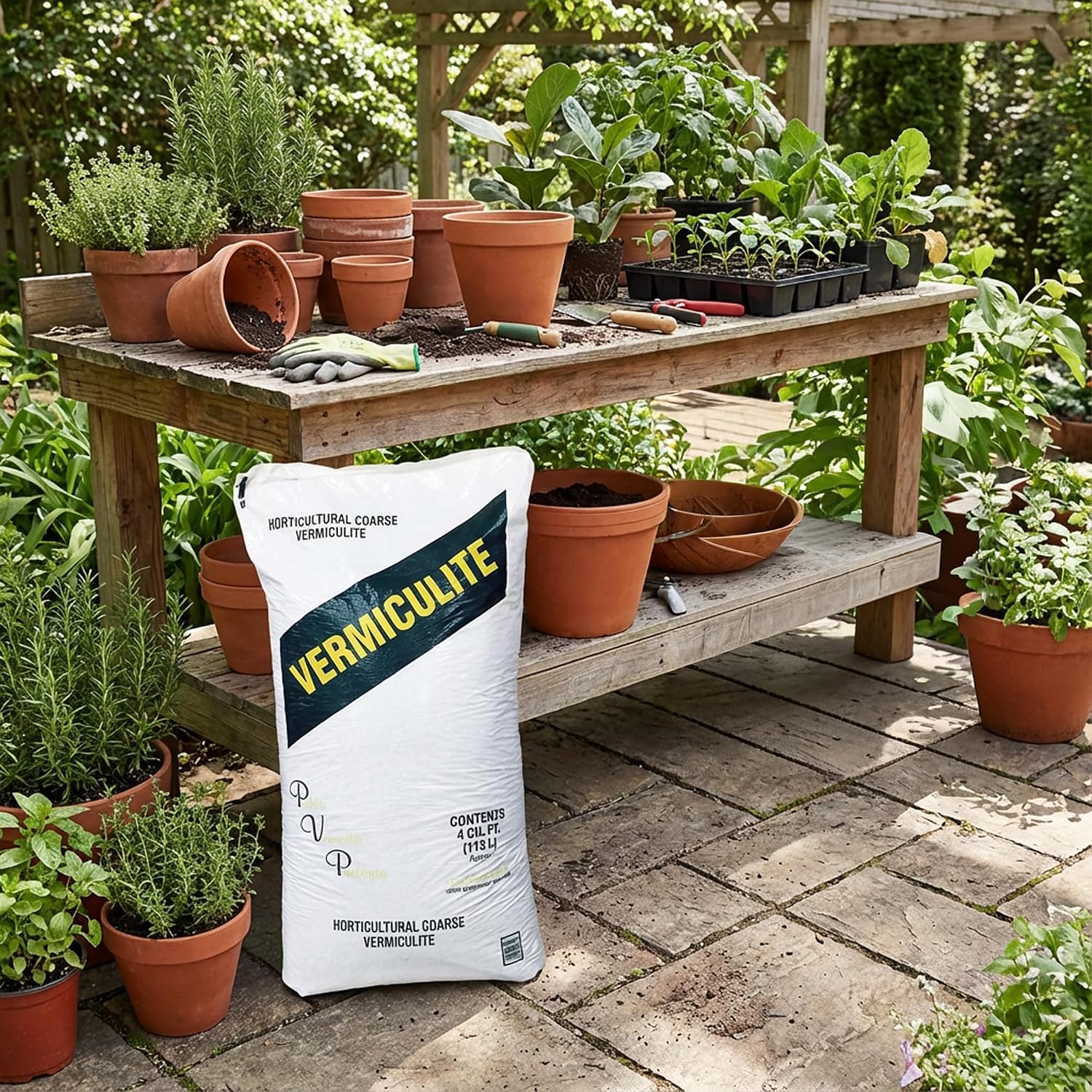 PVP Industries Horticultural Coarse Vermiculite, Natural and Odorless Mix