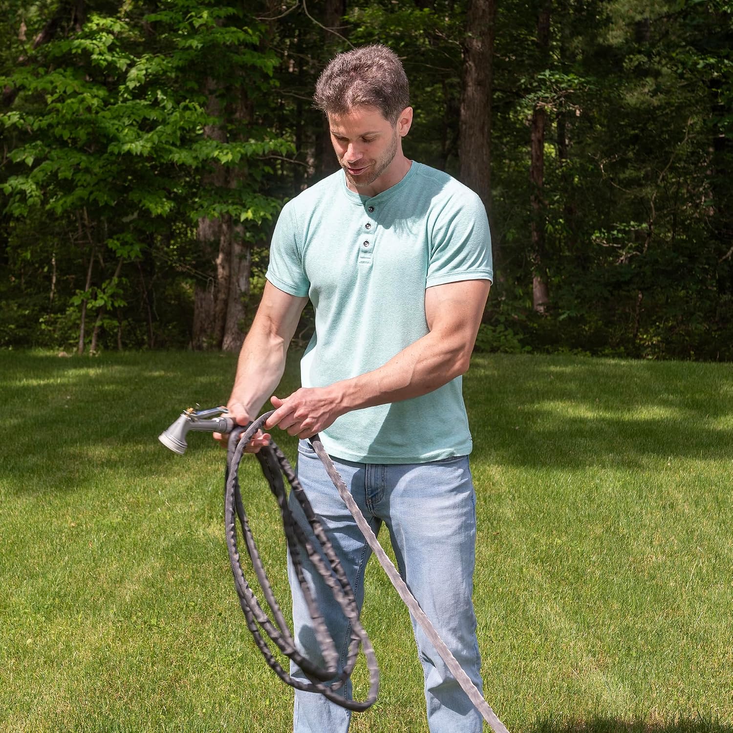 zero-G 4001-100 Garden Hose, 5/8" x 100', Gray