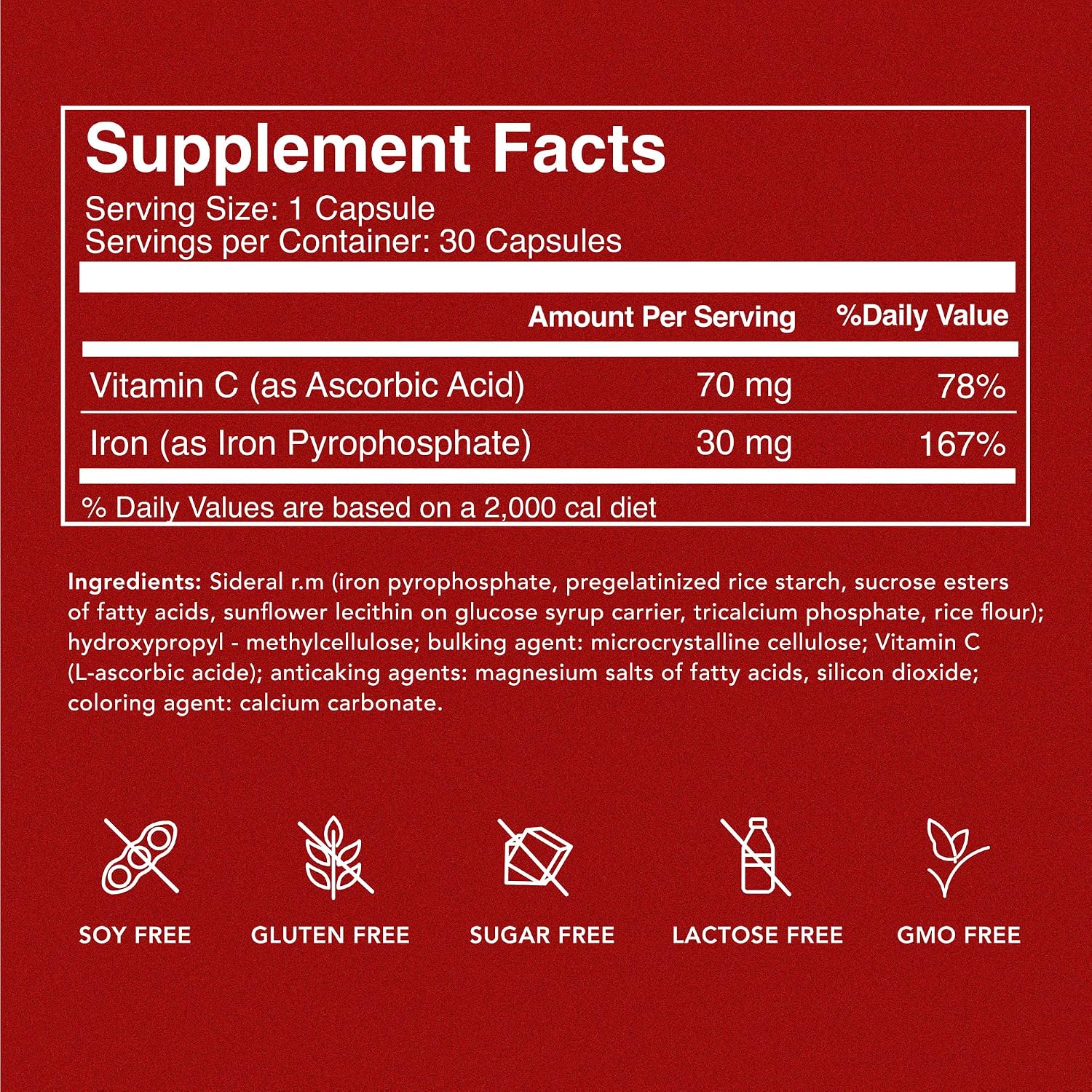 SiderAL Forte Sucrosomial Iron Supplement for Women and Men - Clinically Proven to Increase Levels without Side Effects, Gentle on Stomach