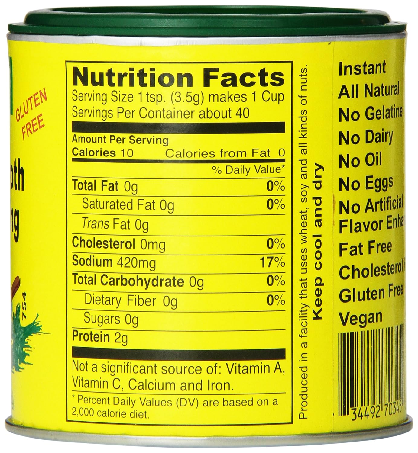 Seitenbacher Vegetable Broth and Seasoning - 5 oz. can