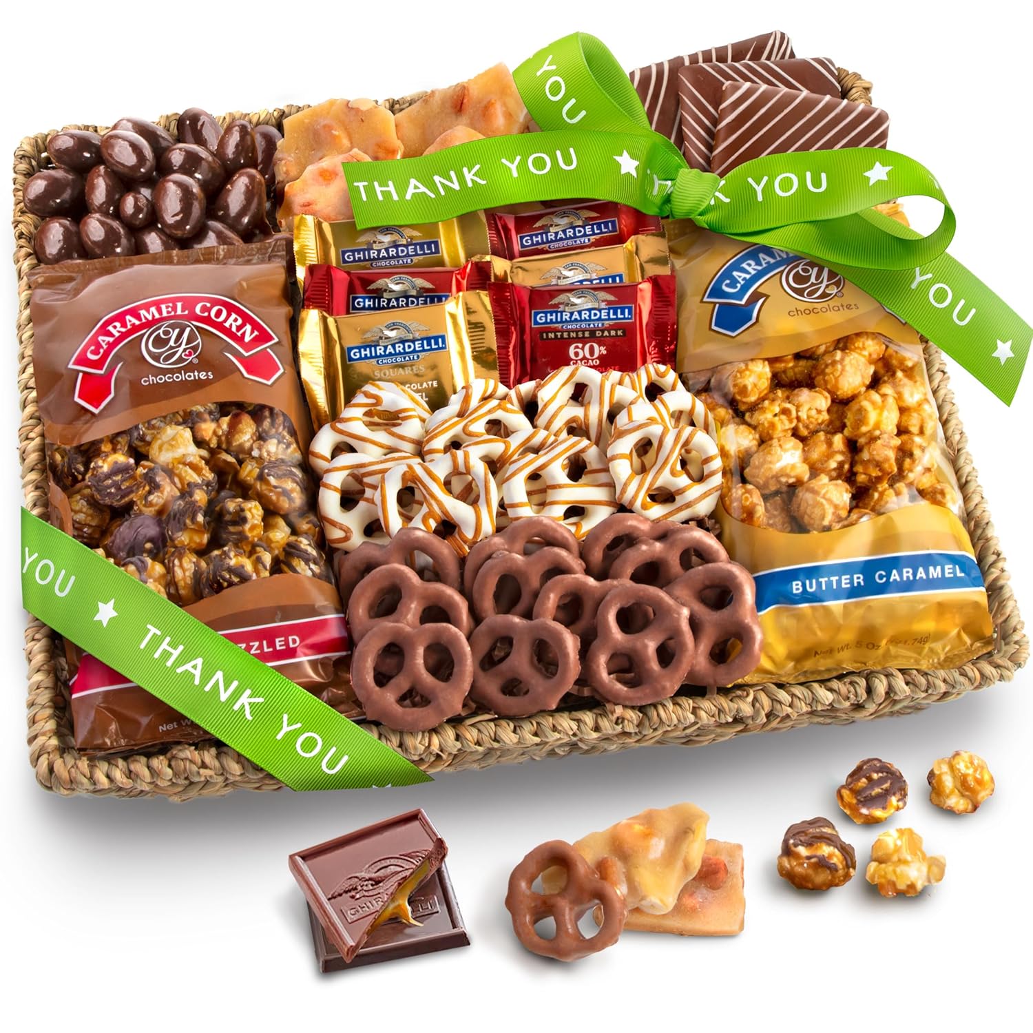 A Gift Inside Chocolate Gift Basket - Sweet Treats Gift Tray, Chocolates Gift Basket for Mom, Dad, Family & Friends
