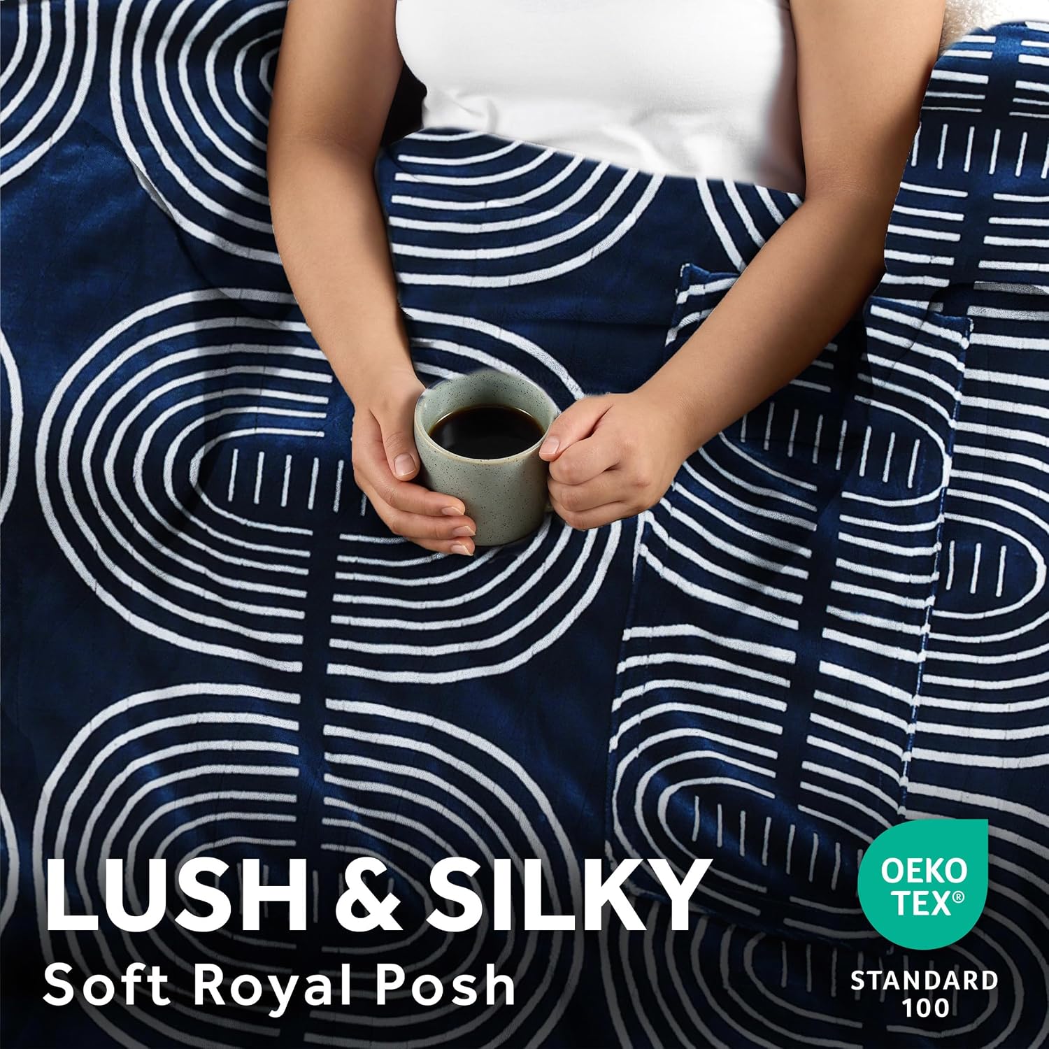 Sunbeam Electric Royal Posh Velvet Heated Blanket, 12 Heat Settings, 12-Hour Selectable Auto Shut-Off, Fast Heating, Warm and Lush, Champagne Color, King, 90" x 100"