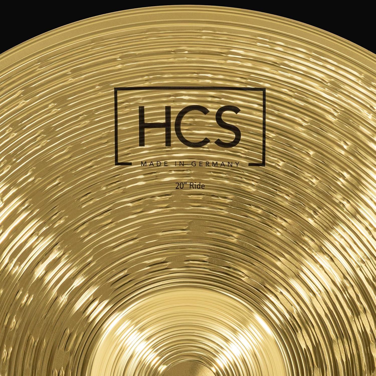Meinl 20" Ride Cymbal - HCS Traditional Finish Brass for Drum Set, Made in Germany, 2-YEAR WARRANTY (HCS20R) | Durable Brass Alloy