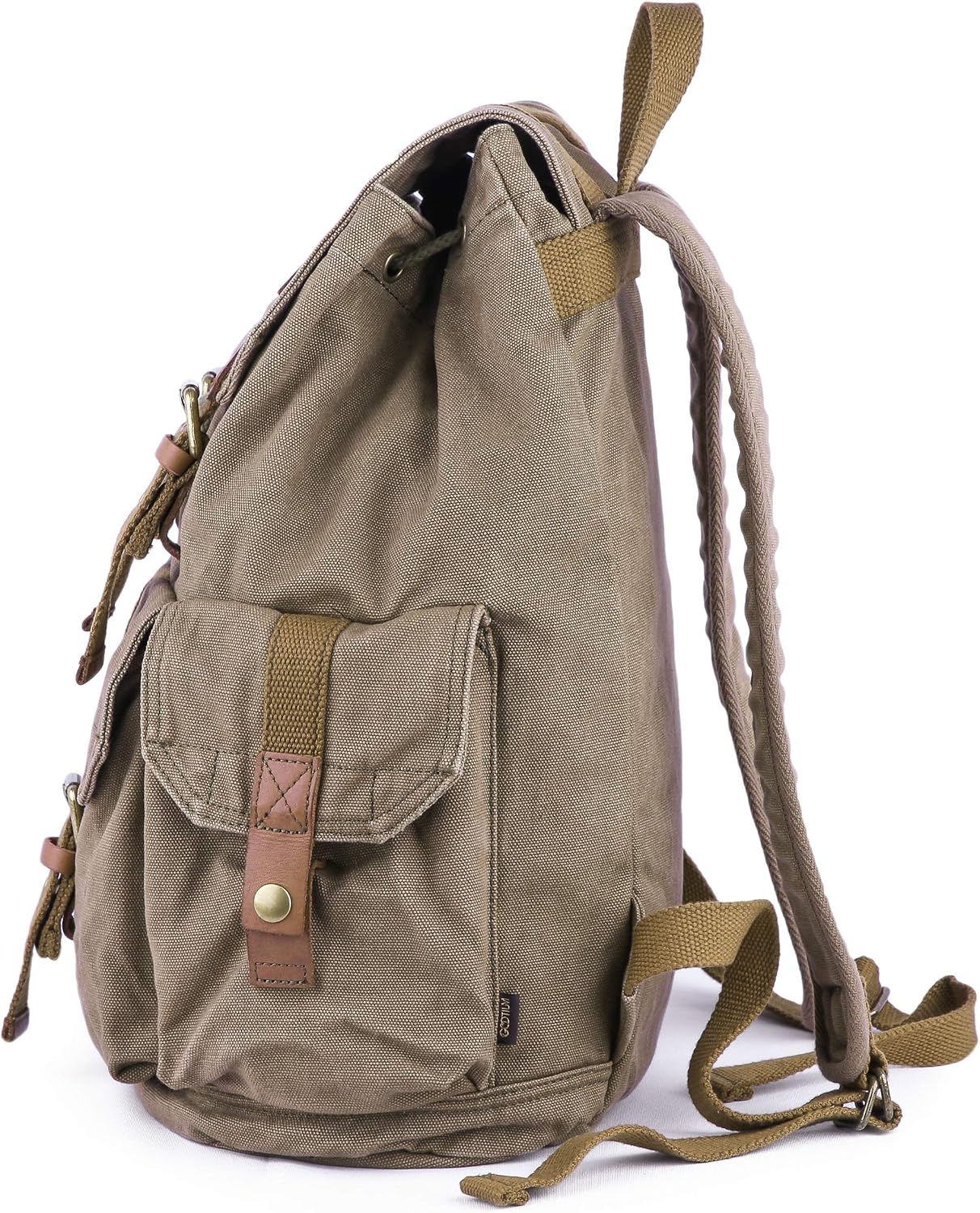 GOOTIUM 21101AMG Specially High Density Thick Canvas Backpack Rucksack, Field Tan, Large