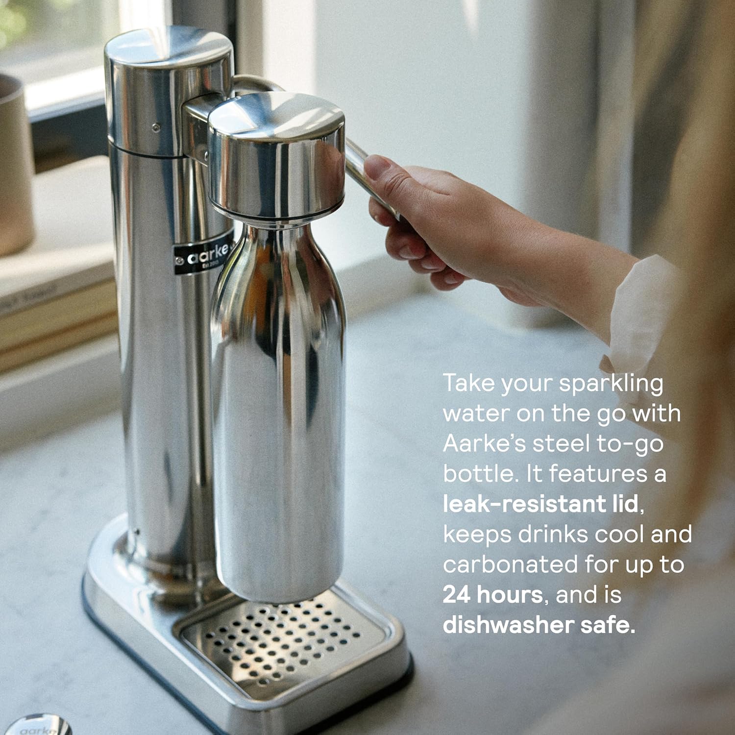 Aarke Carbonator 3 - Premium Sparkling Water Maker, Matte Black