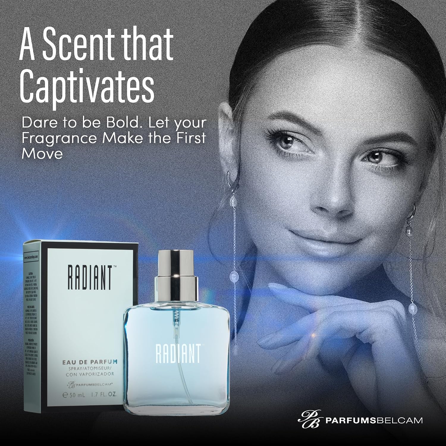 PB ParfumsBelcam Radiant Eau de Parfum for Women – Warm Oriental Vanilla Gourmand Perfume with Citrus