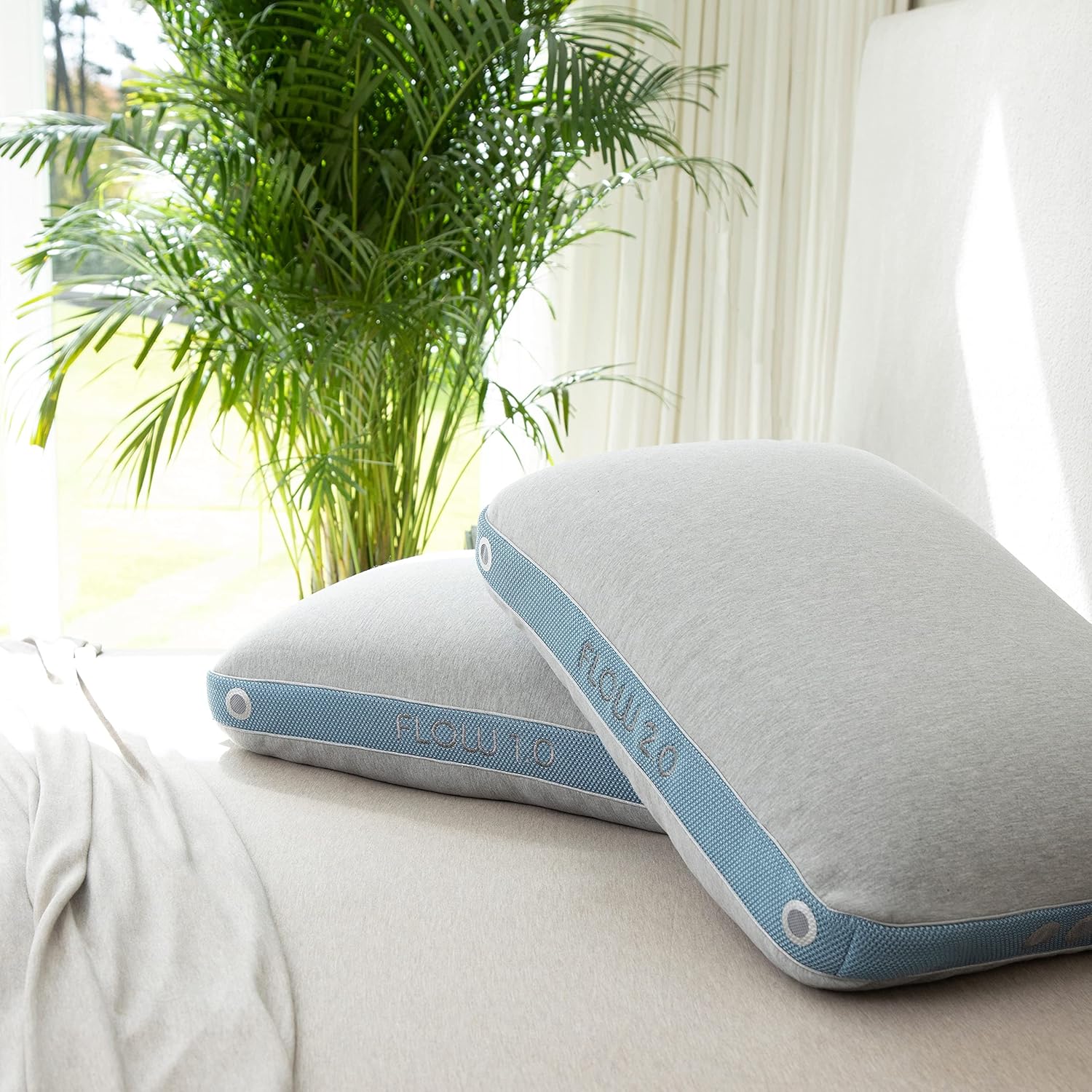 Bedgear Flow Performance Pillow, 2.0 Soft Cooling Pillow for Back