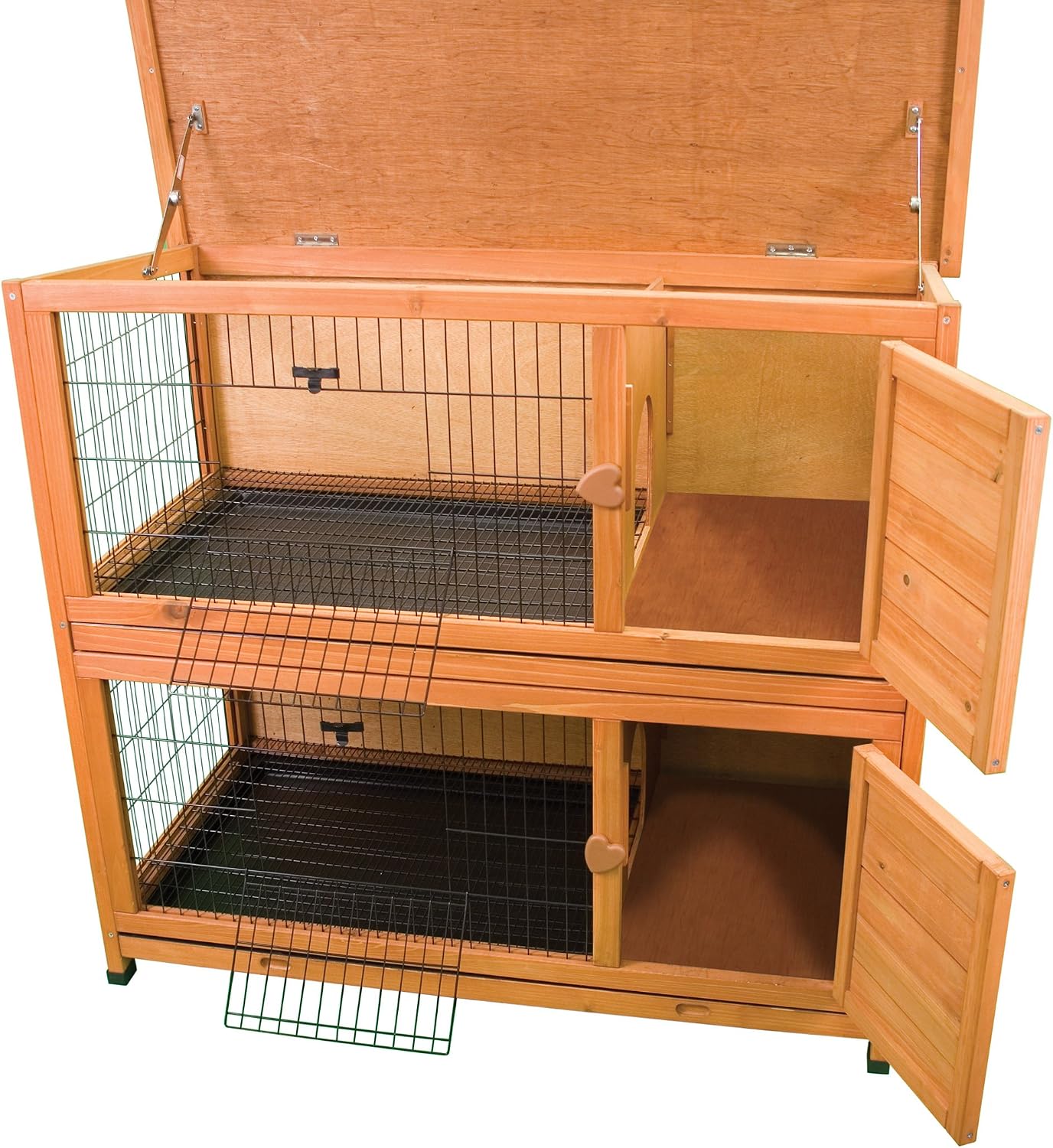 Ware Manufacturing Premium Plus Double Decker Hutch for Rabbits and Small Pets