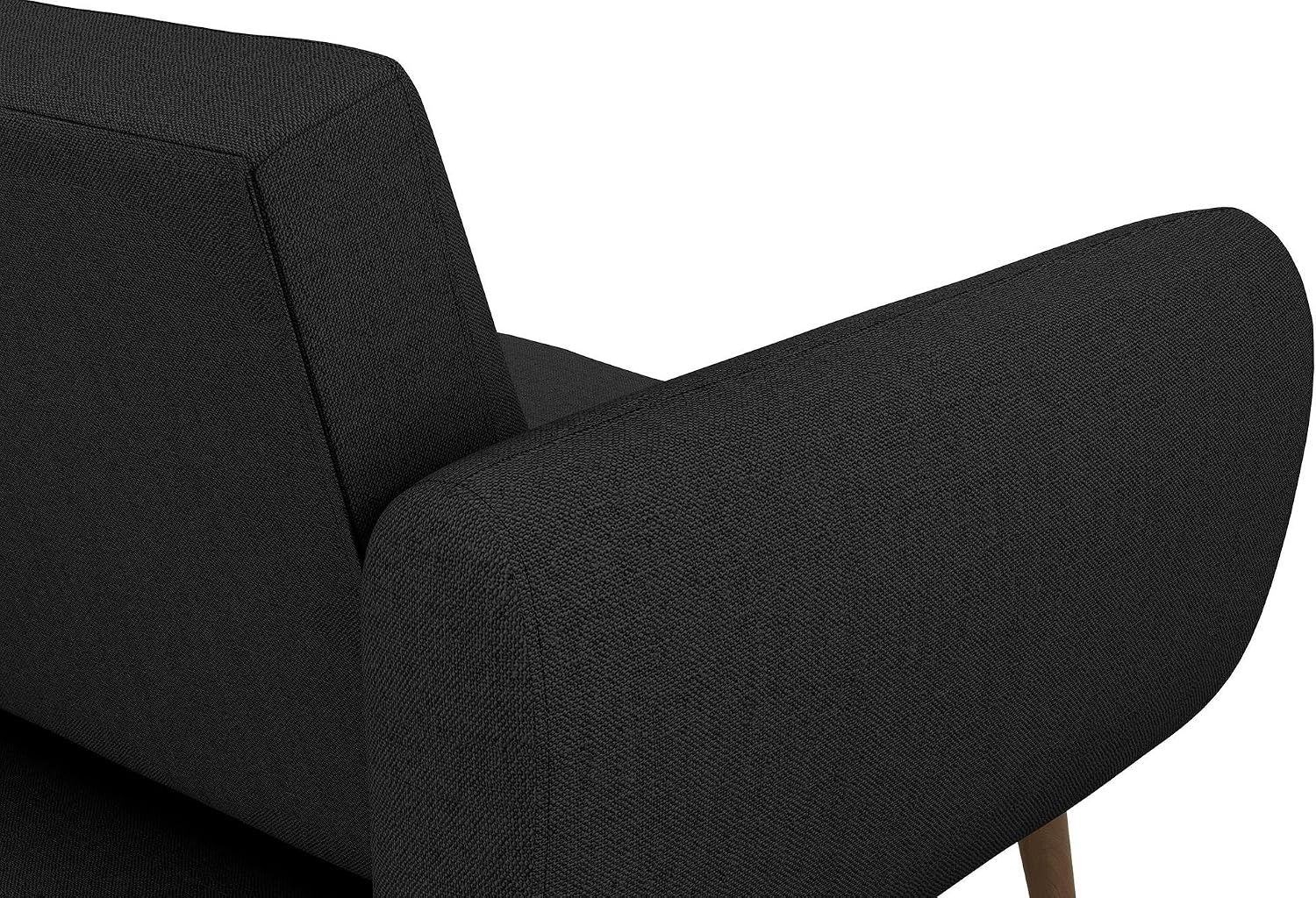 Novogratz Brittany Futon Sofa Bed and Couch Sleeper, Camel Faux Leather