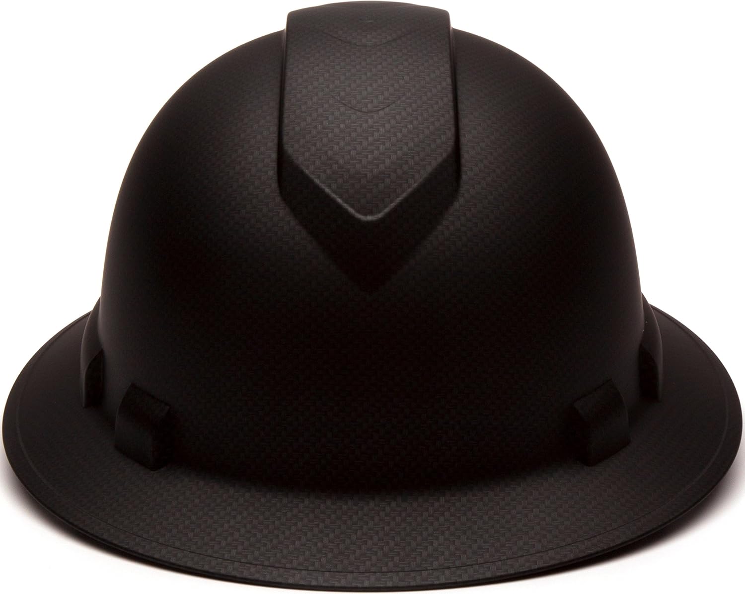 Pyramex Ridgeline Full Brim Hard Hat 4 Point Ratchet White | Full-brim sun & rain protection, HDPE shell, Ratchet suspension, Construction & utility, ANSI Z89.1 Type I Class C/G/E