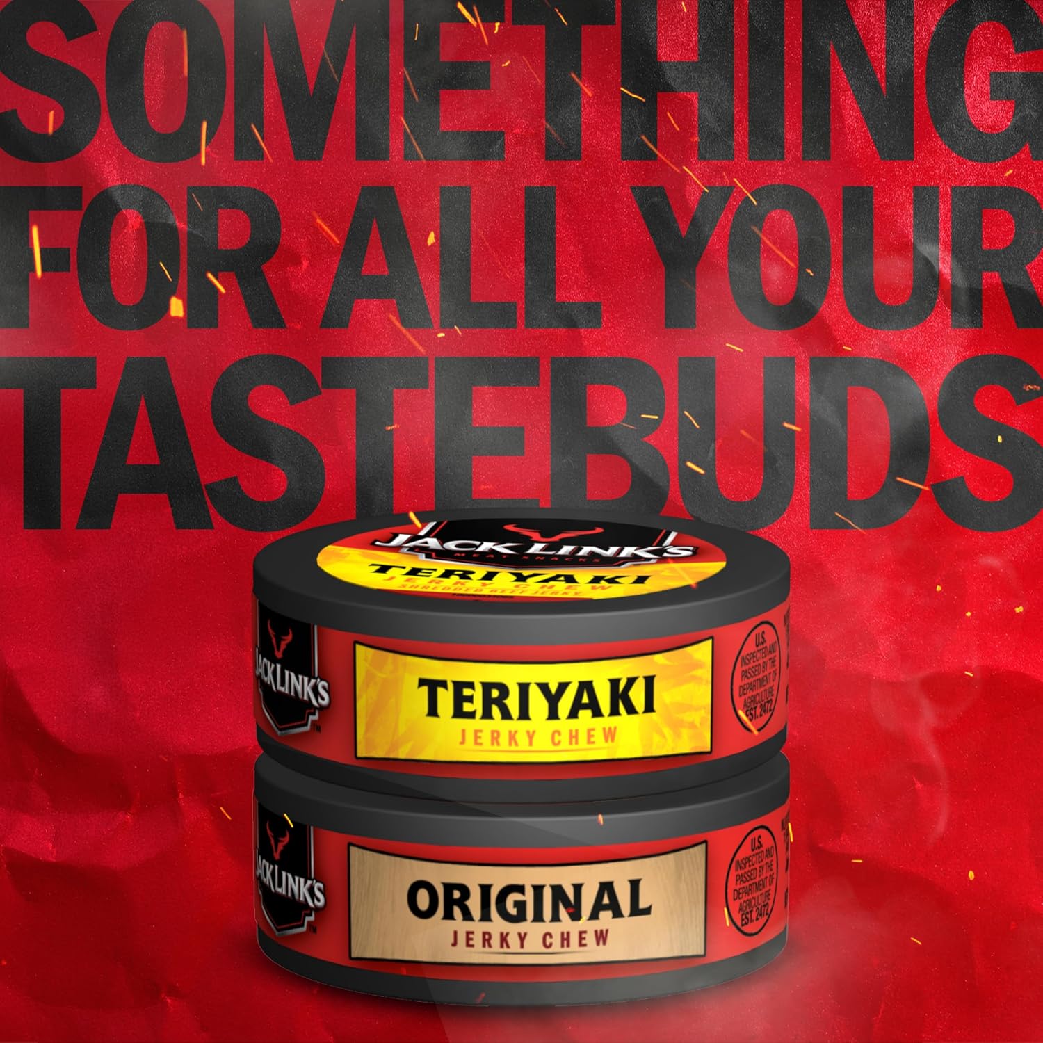 Jack Link's Teriyaki Beef Jerky Chew - (36 Pack) 0.32 oz Tins - Ready to Eat Protein Snacks - 4g Protein per Serving - Made with 100% Real Beef