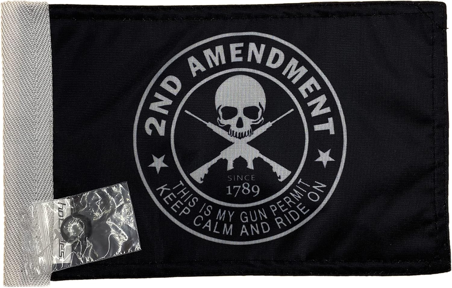 Motorcycle Flag 6 x 9 Or 10 x 15 Inch (6"X9", USA)